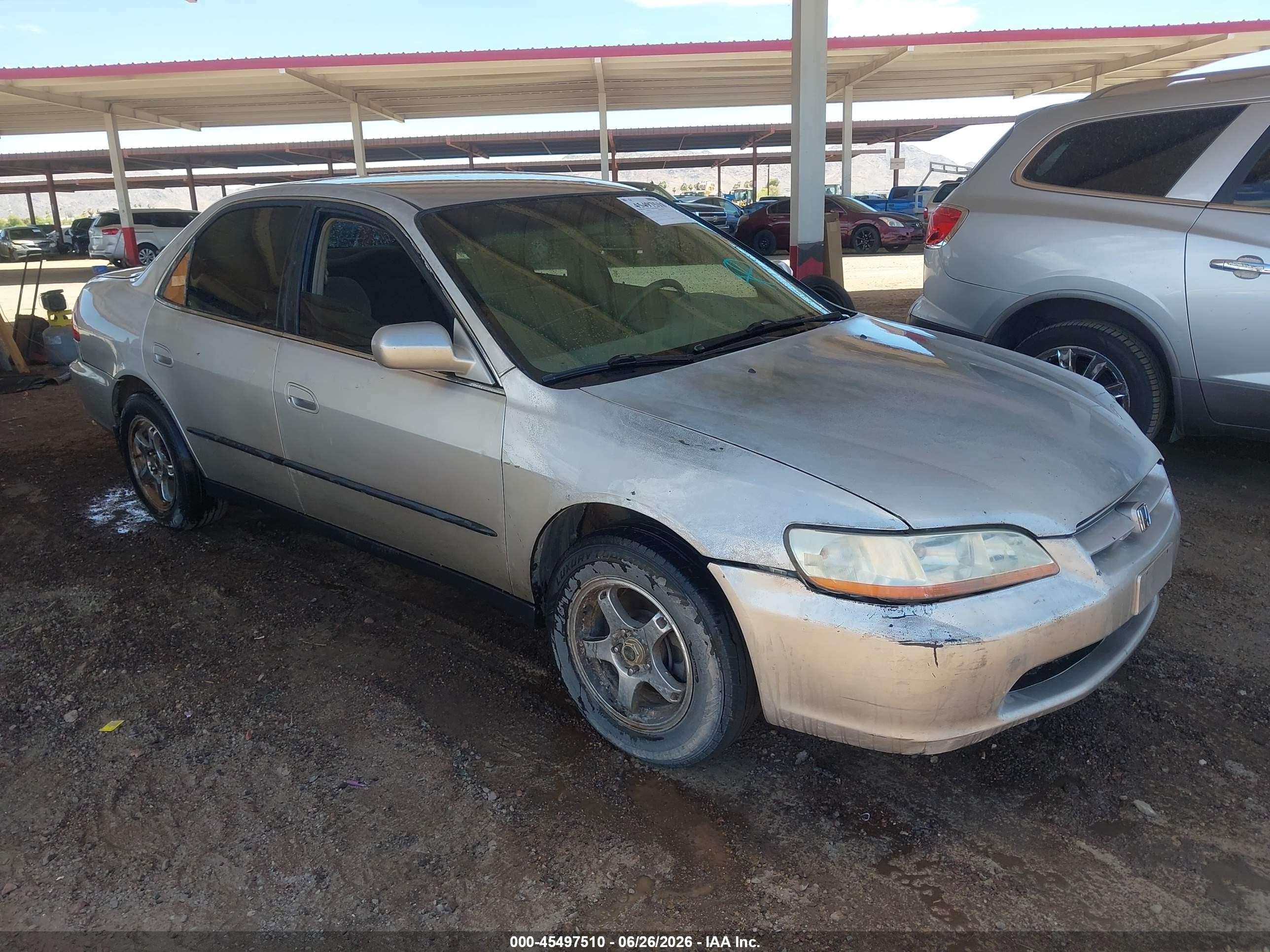 1998 Honda Accord Lx V6 Gray vin: 1HGCG1648WA025709