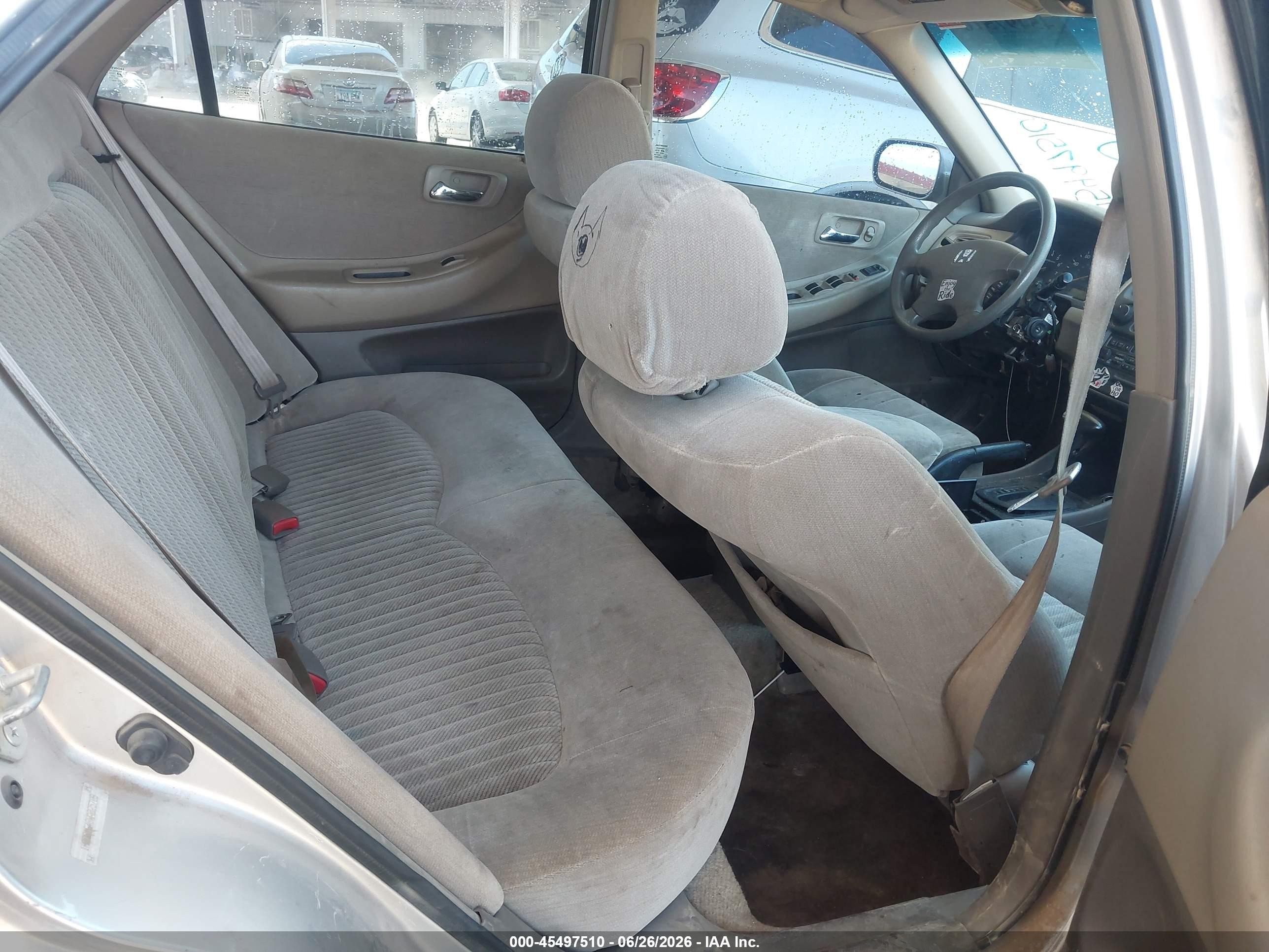 1998 Honda Accord Lx V6 Gray vin: 1HGCG1648WA025709