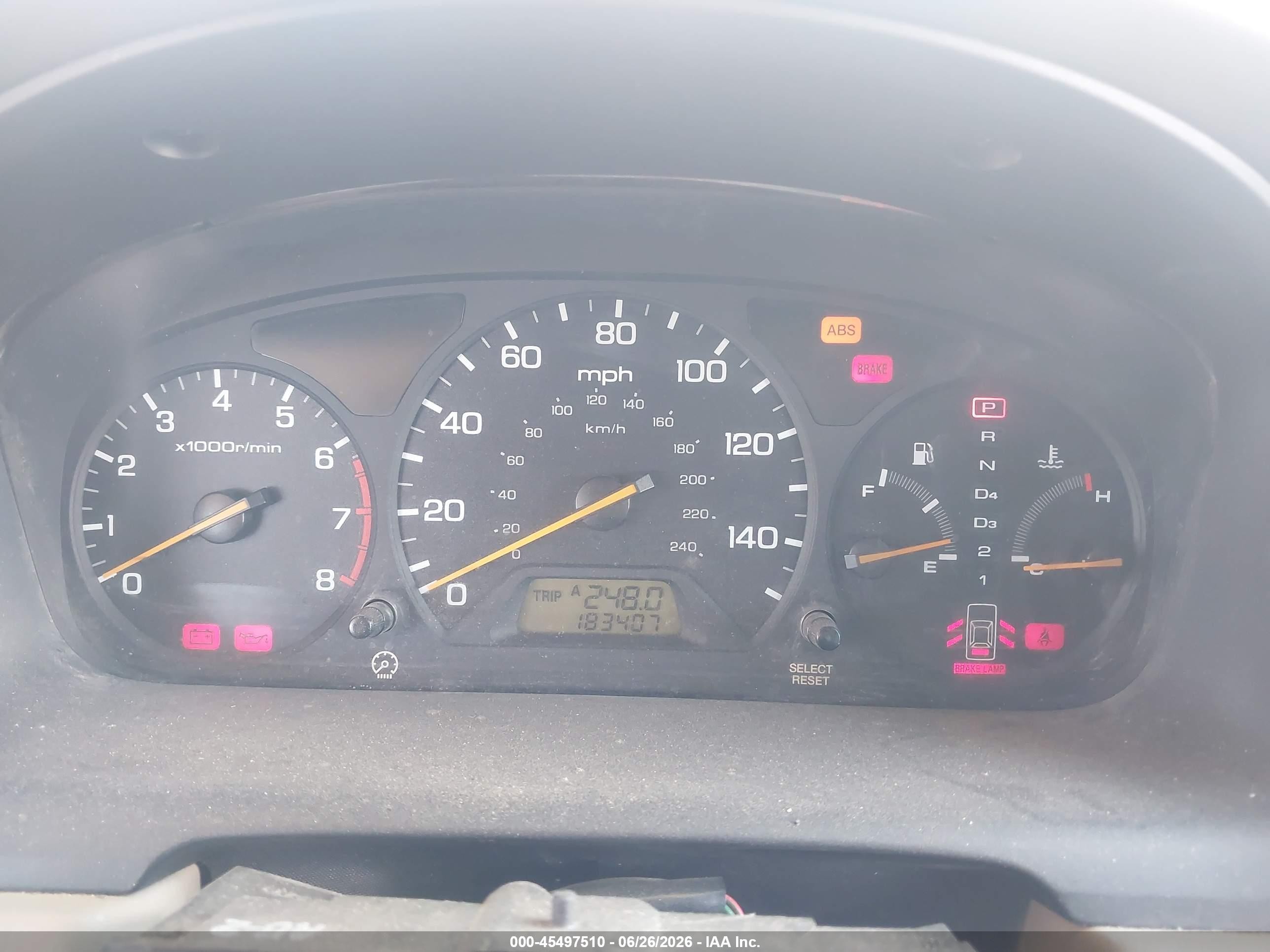 1998 Honda Accord Lx V6 Gray vin: 1HGCG1648WA025709