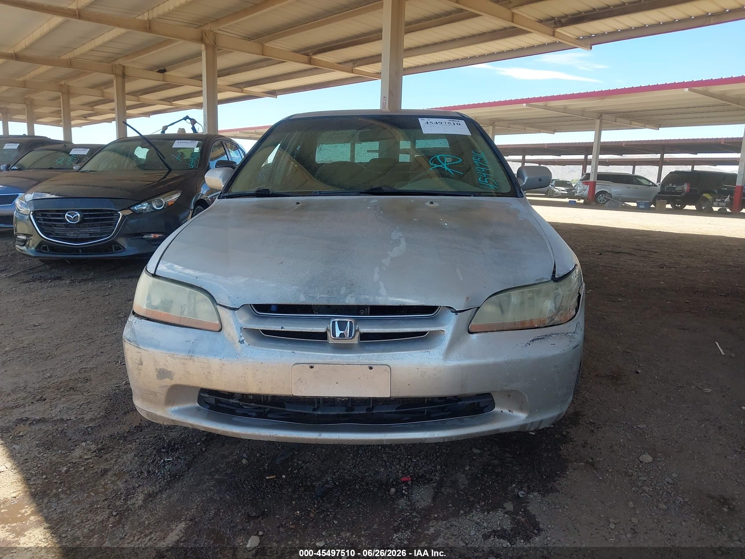 1998 Honda Accord Lx V6 Gray vin: 1HGCG1648WA025709