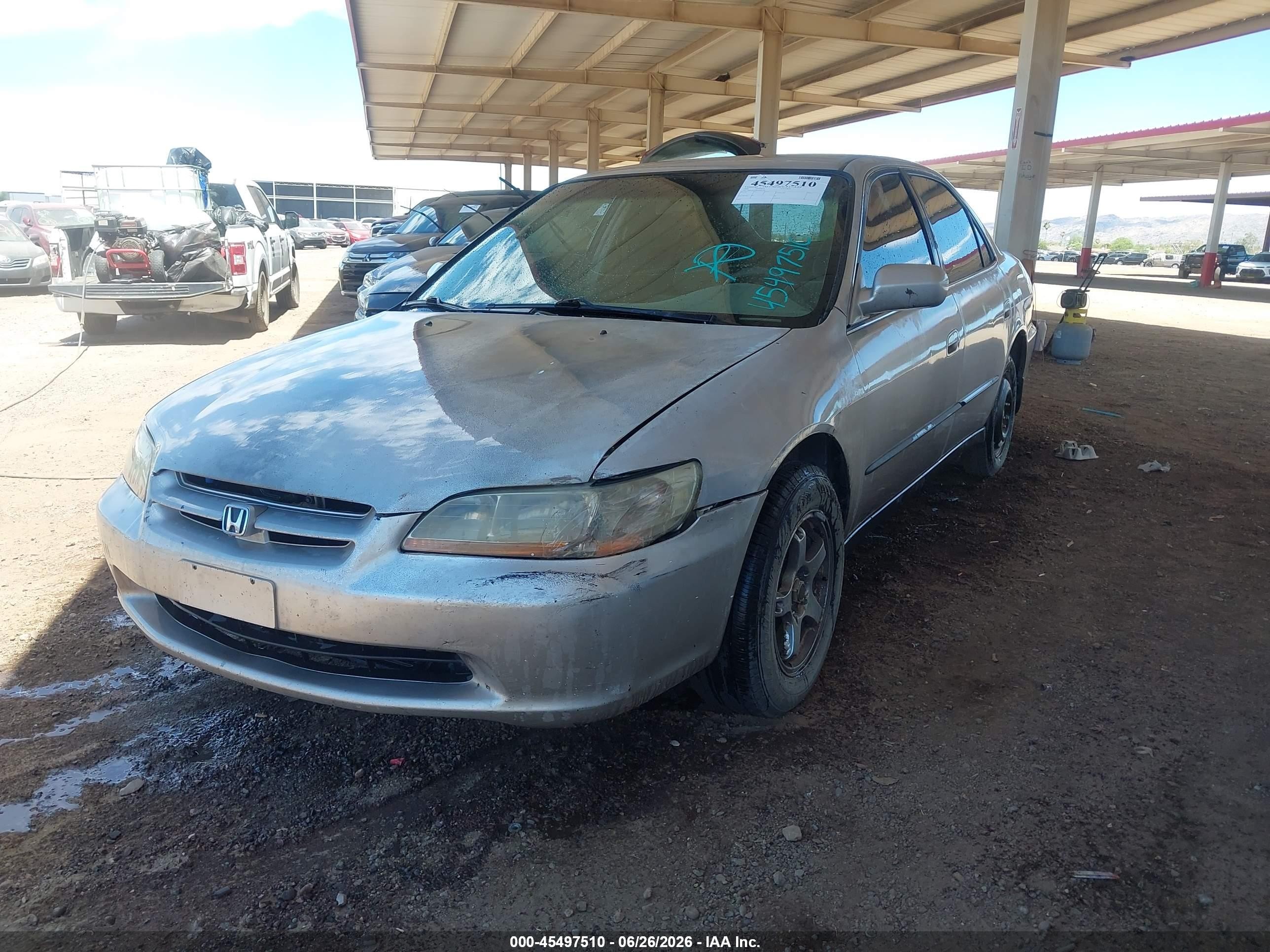 1998 Honda Accord Lx V6 Gray vin: 1HGCG1648WA025709