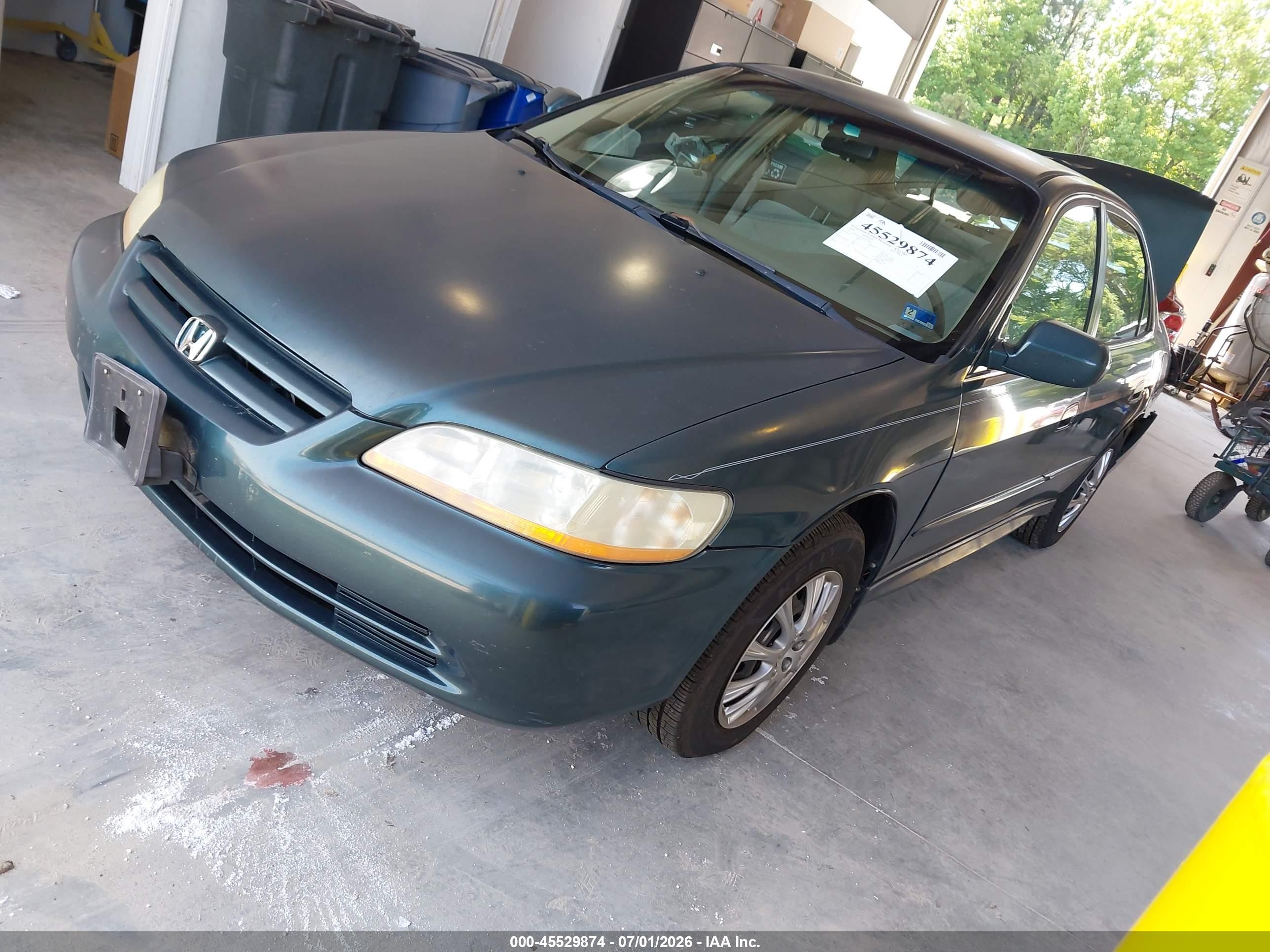 2002 Honda Accord 3.0 Lx Зеленый vin: 1HGCG16492A057756