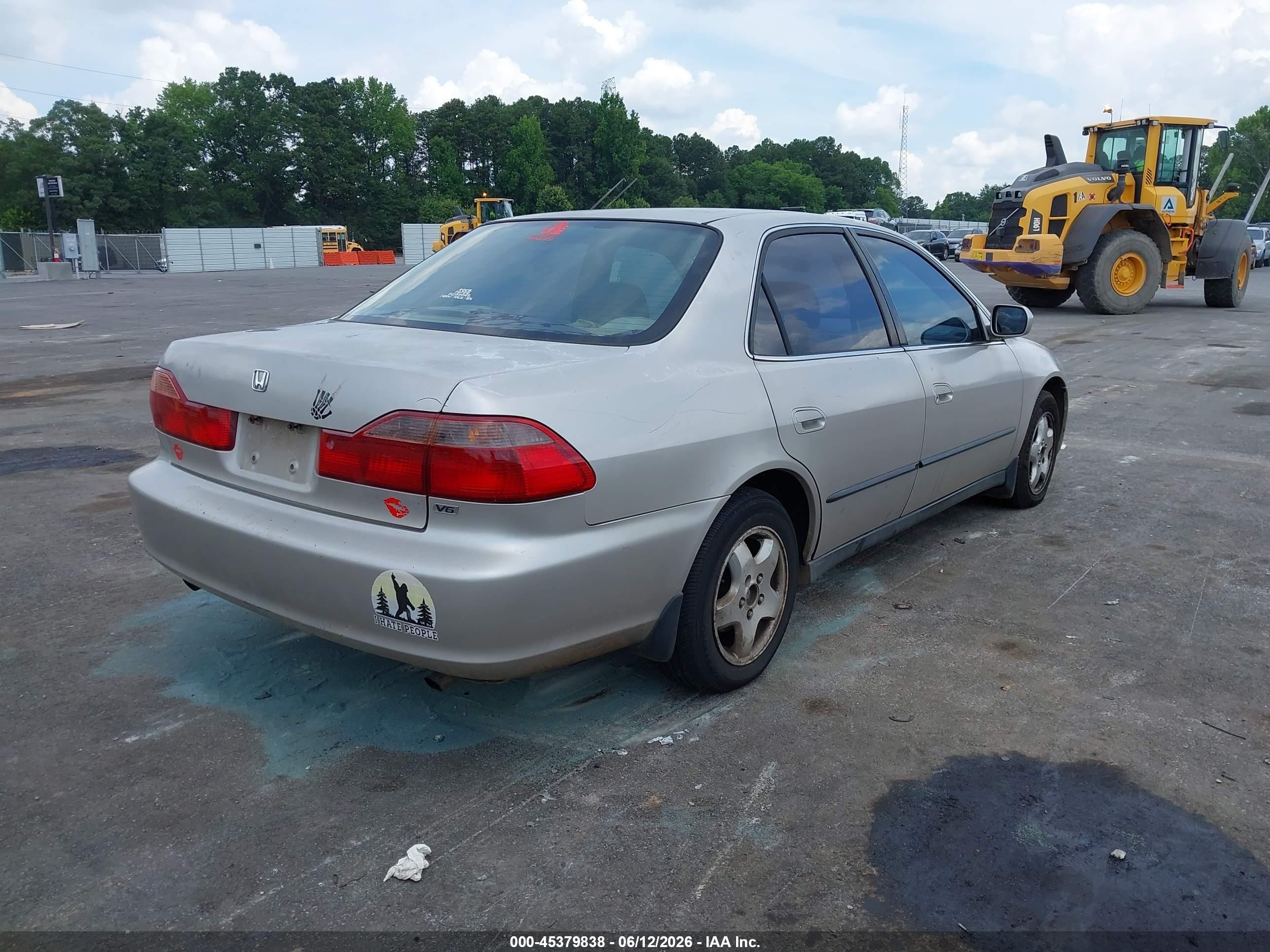 1999 Honda Accord Lx V6 Серебряный vin: 1HGCG1649XA011402