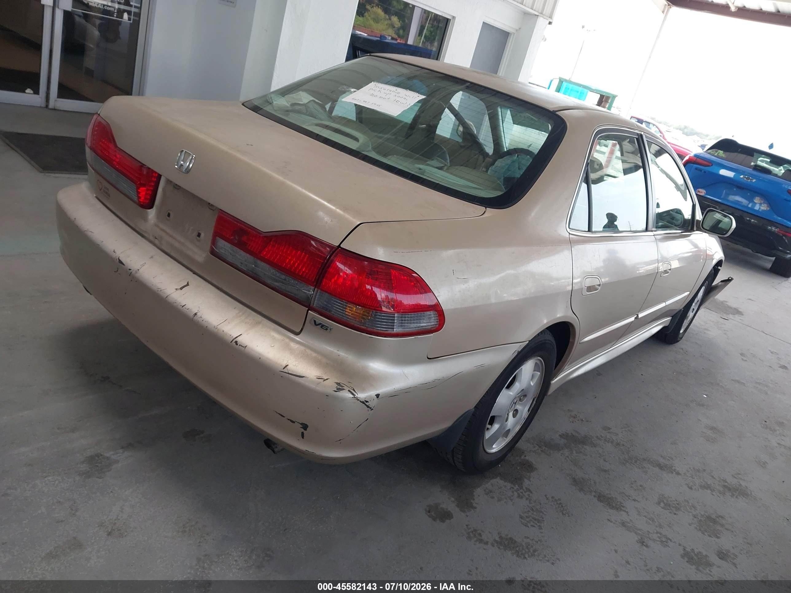 2001 Honda Accord 3.0 Ex Gold vin: 1HGCG16501A000269