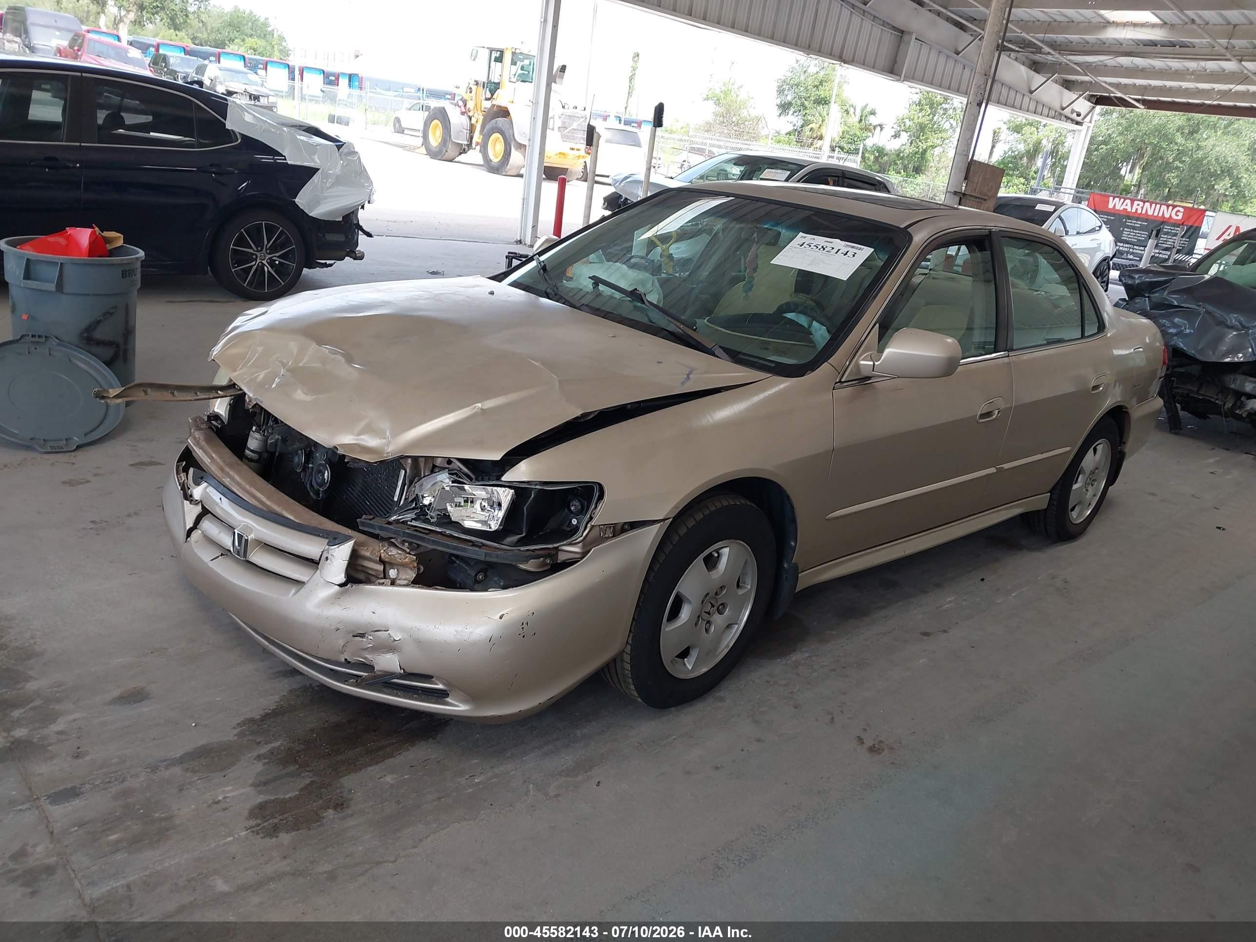 2001 Honda Accord 3.0 Ex Gold vin: 1HGCG16501A000269