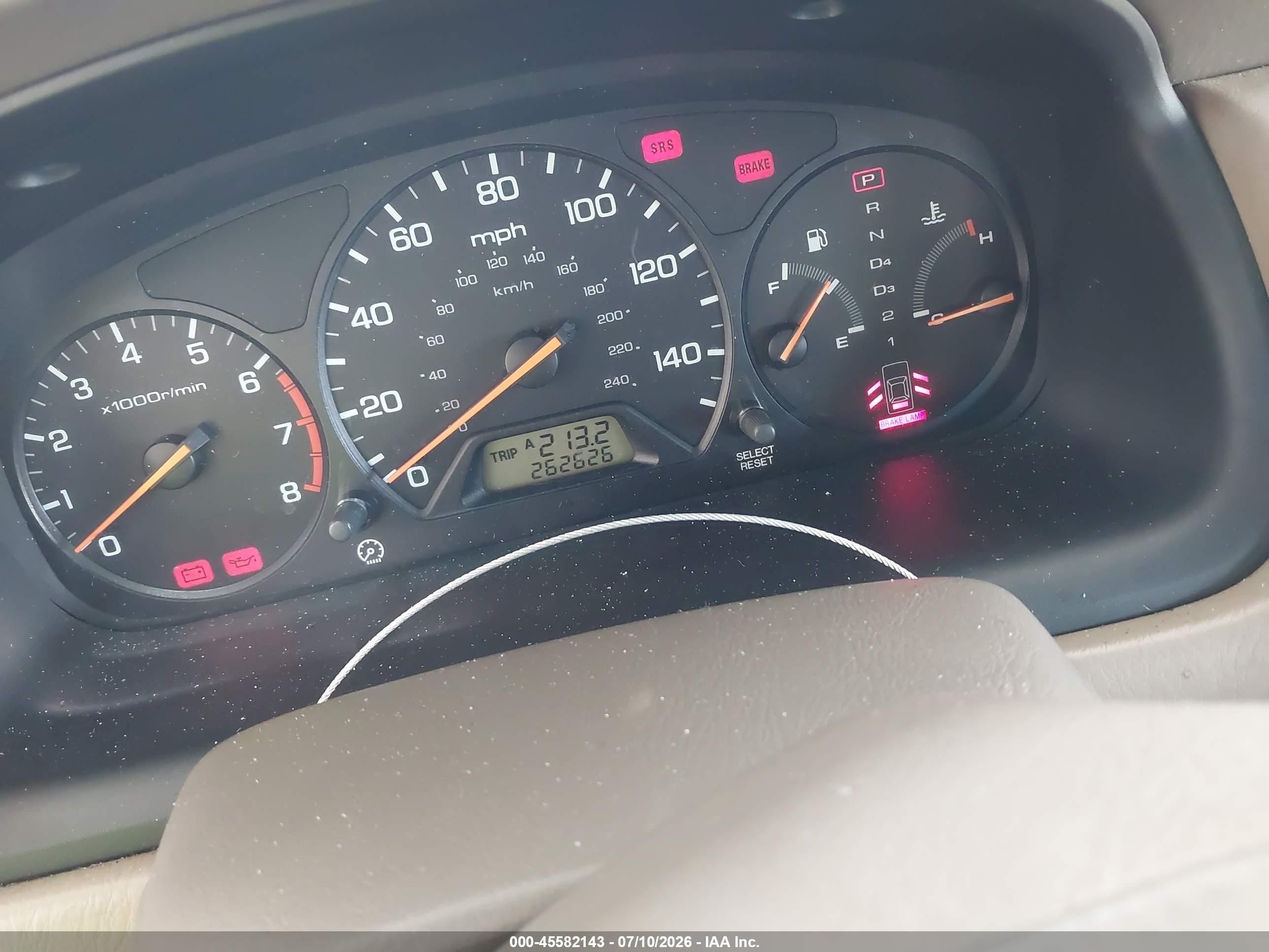 2001 Honda Accord 3.0 Ex Gold vin: 1HGCG16501A000269