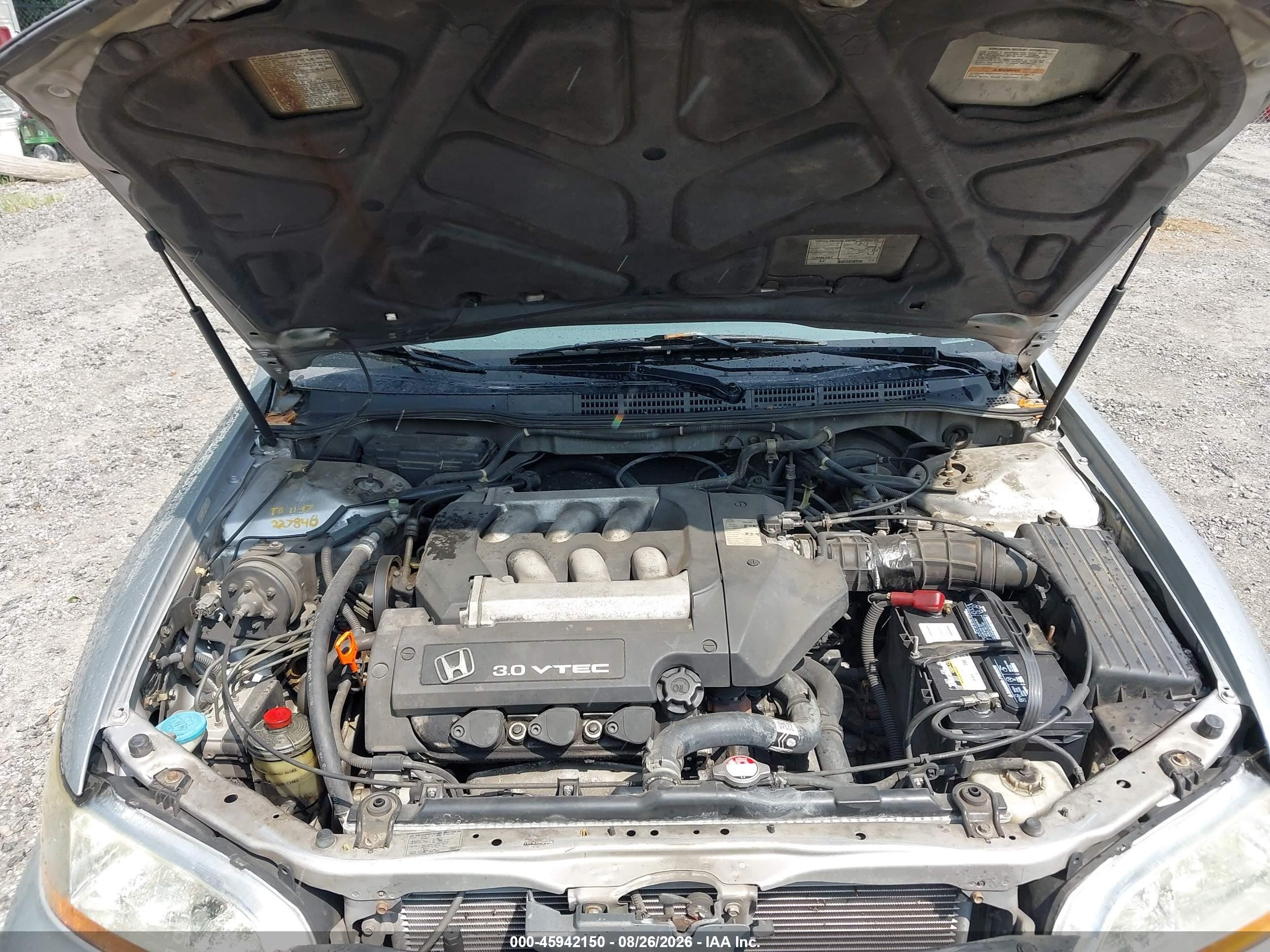 2001 Honda Accord 3.0 Ex Silver vin: 1HGCG16501A002331