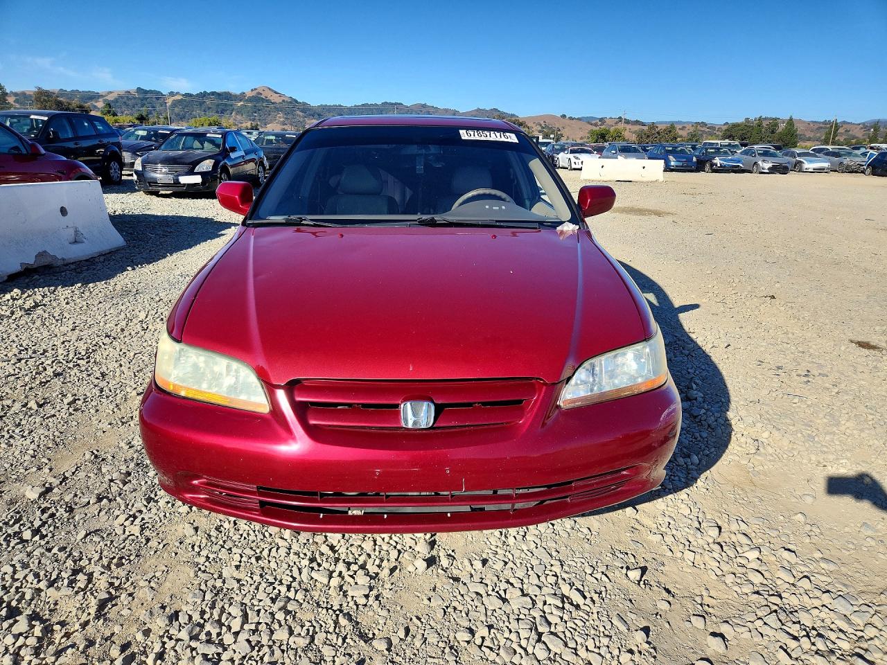 2001 Honda Accord Ex Red vin: 1HGCG16501A023289