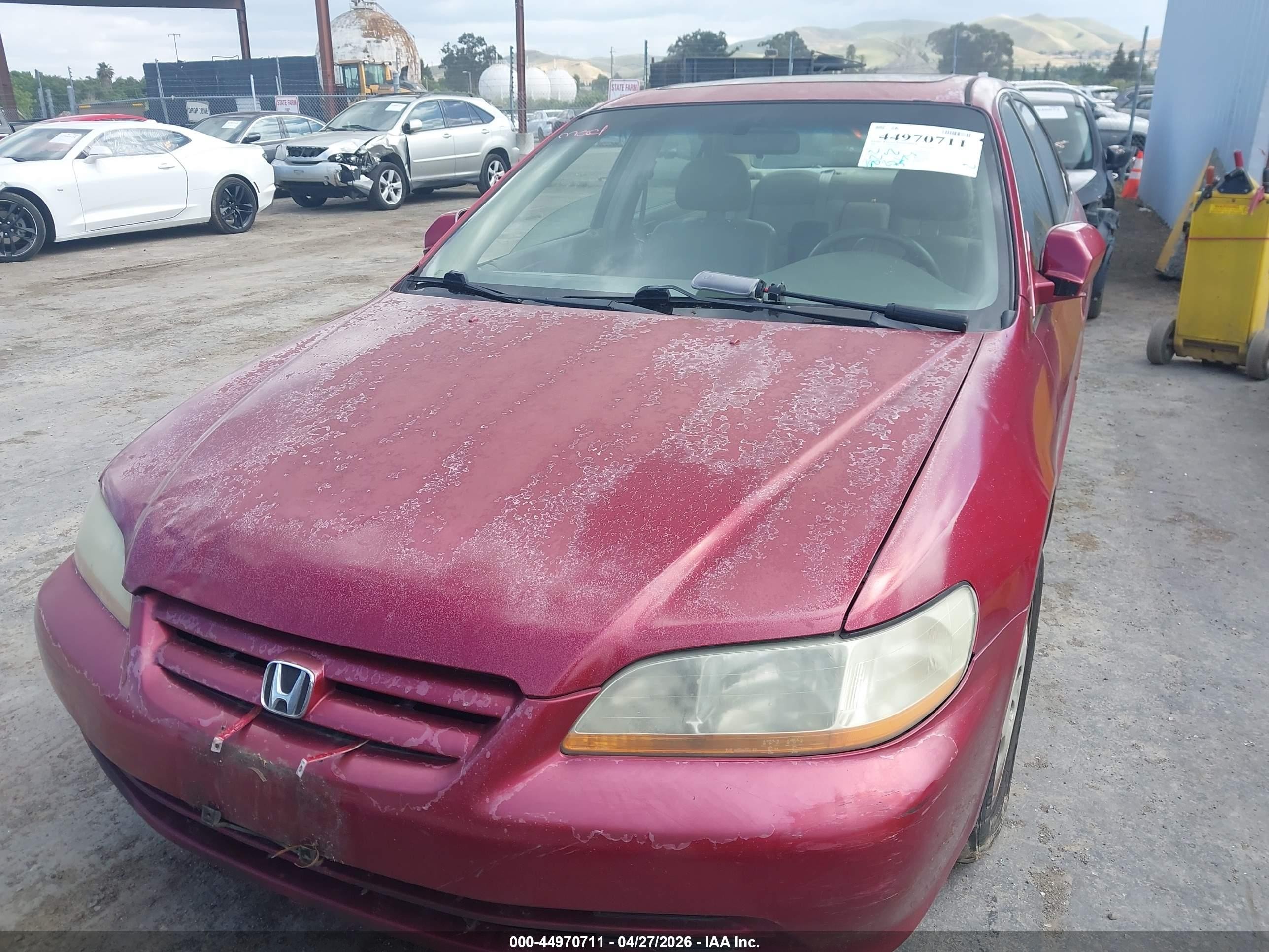 2001 Honda Accord 3.0 Ex Red vin: 1HGCG16501A069947
