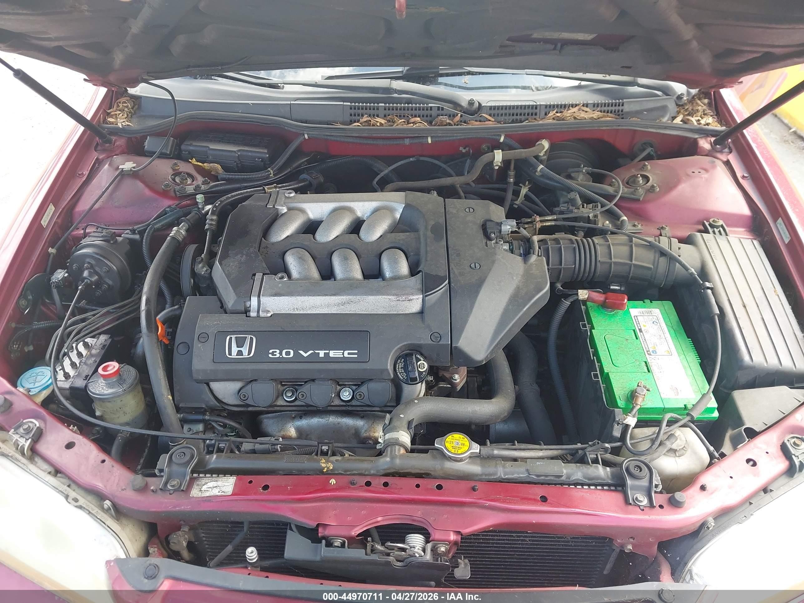 2001 Honda Accord 3.0 Ex Red vin: 1HGCG16501A069947