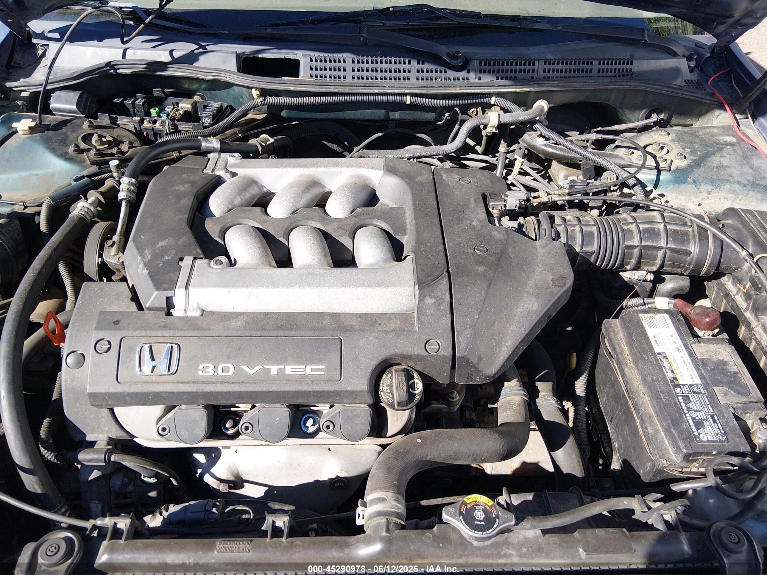 2002 Honda Accord 3.0 Ex Blue vin: 1HGCG16502A000547