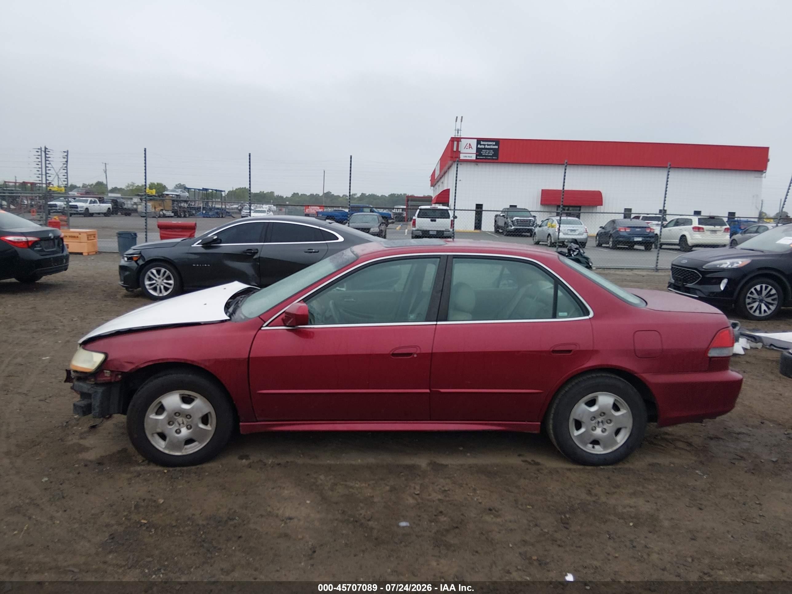 2002 Honda Accord 3.0 Ex Red vin: 1HGCG16502A010723