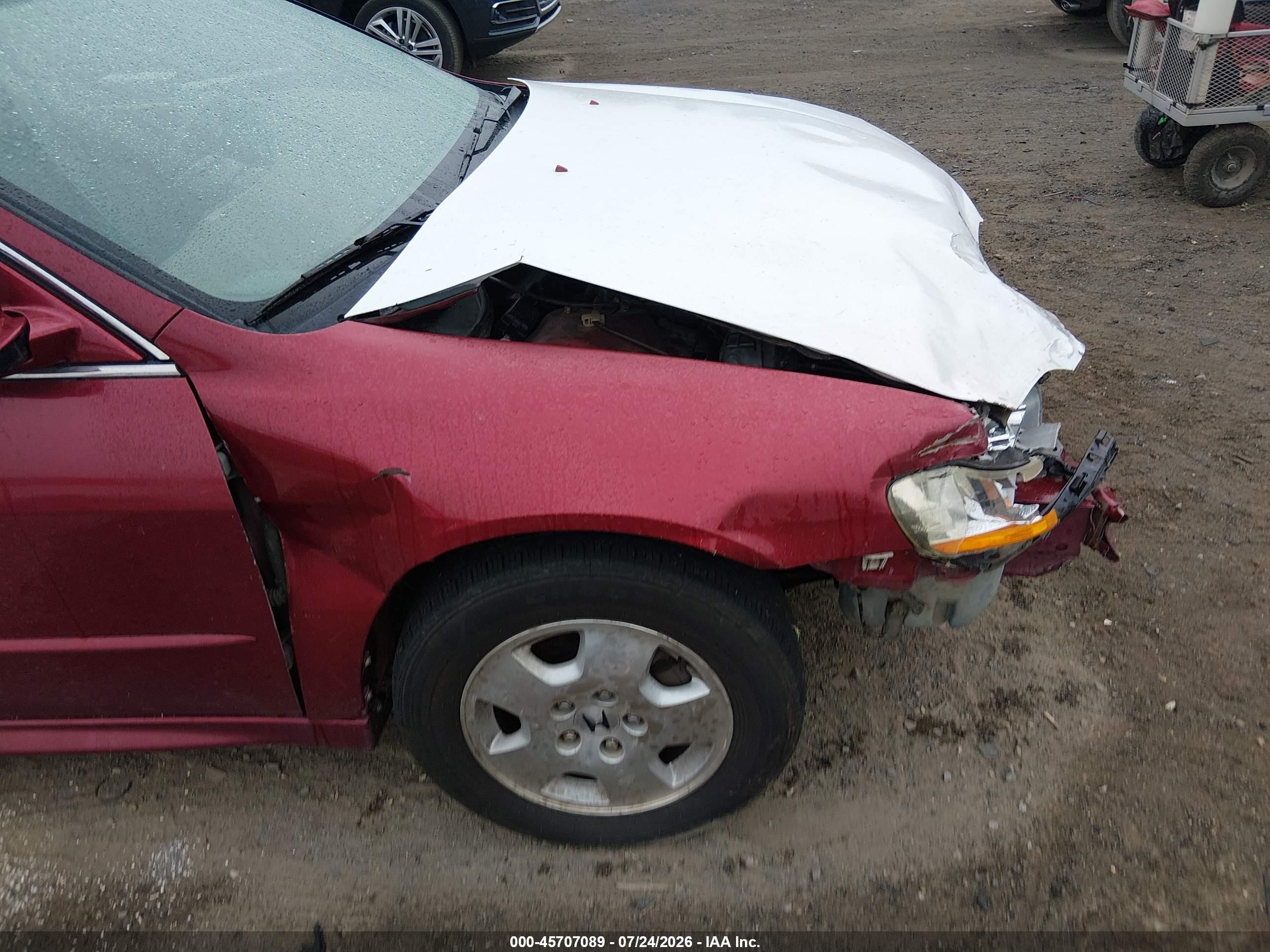 2002 Honda Accord 3.0 Ex Red vin: 1HGCG16502A010723