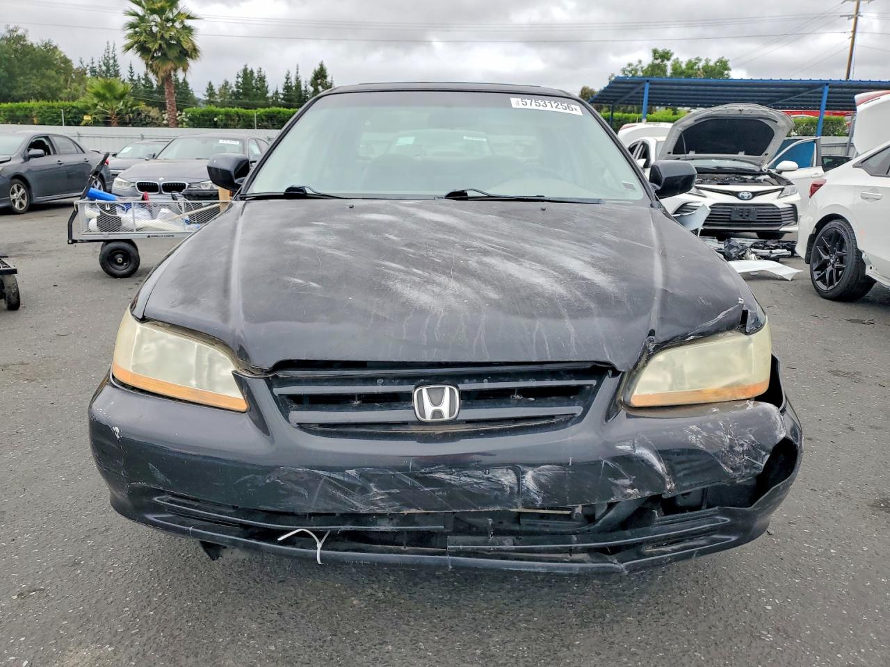 2002 Honda Accord Ex Black vin: 1HGCG16502A023052