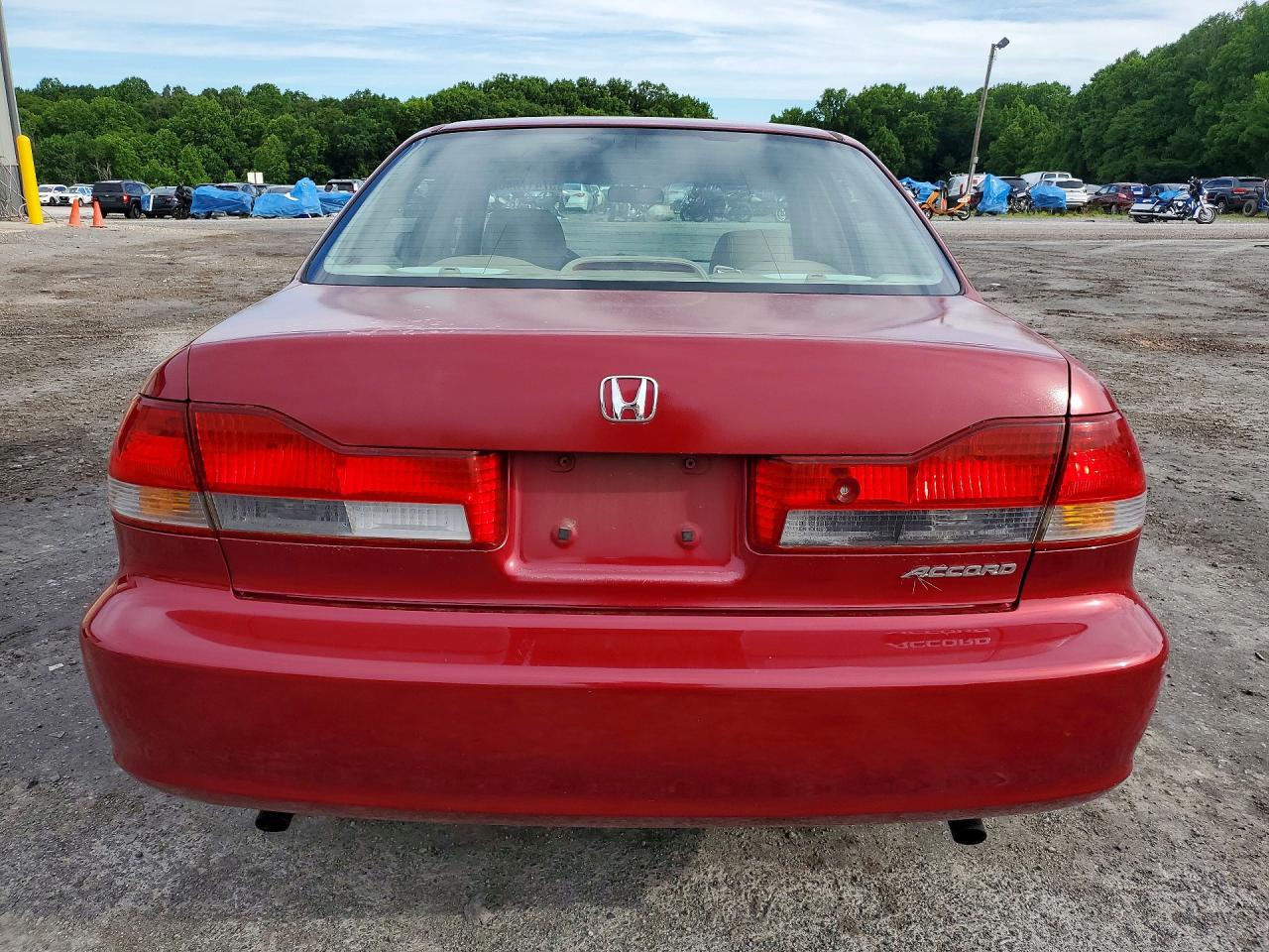 2002 Honda Accord Ex Red vin: 1HGCG16502A026209