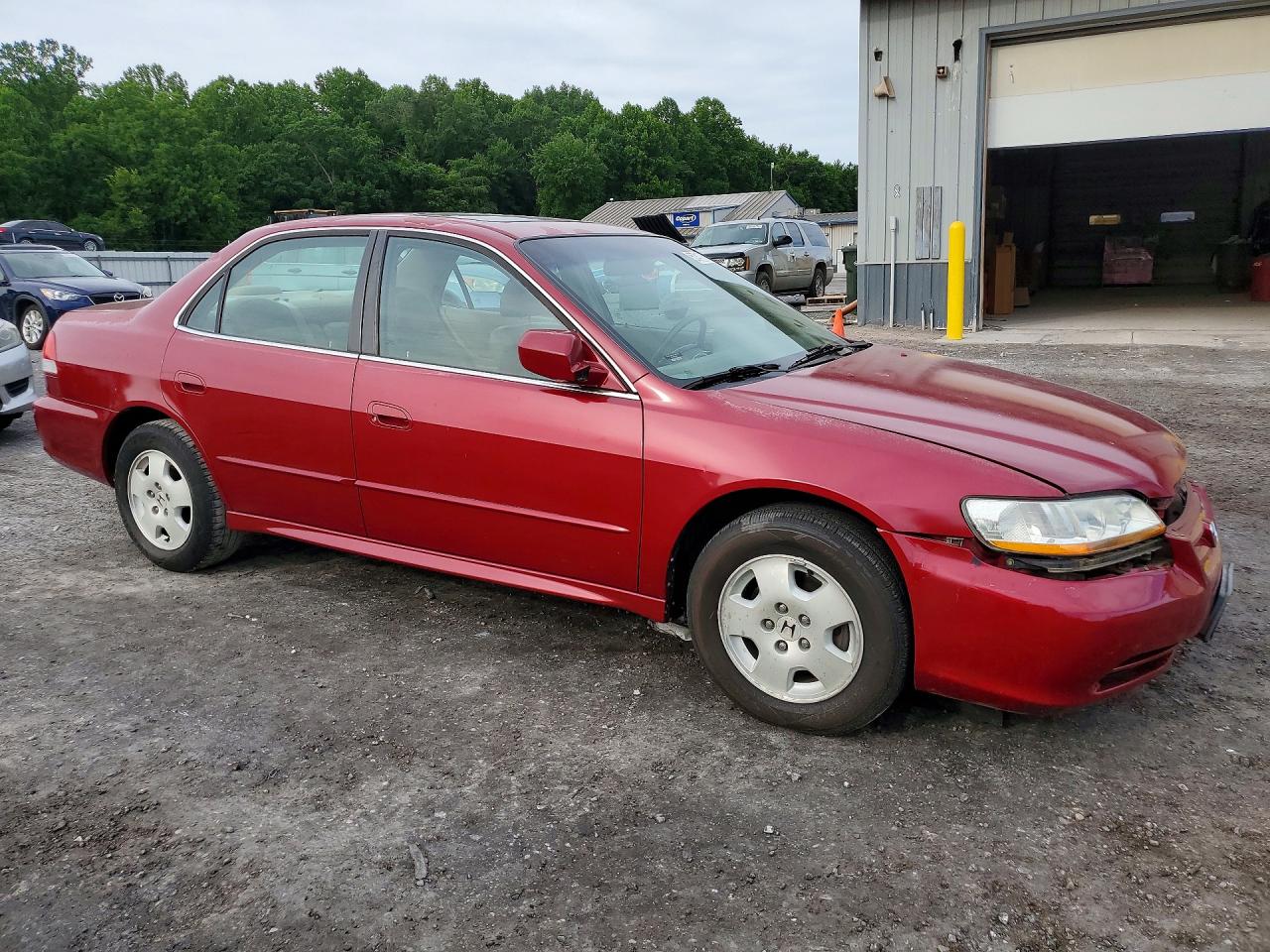 2002 Honda Accord Ex Red vin: 1HGCG16502A026209