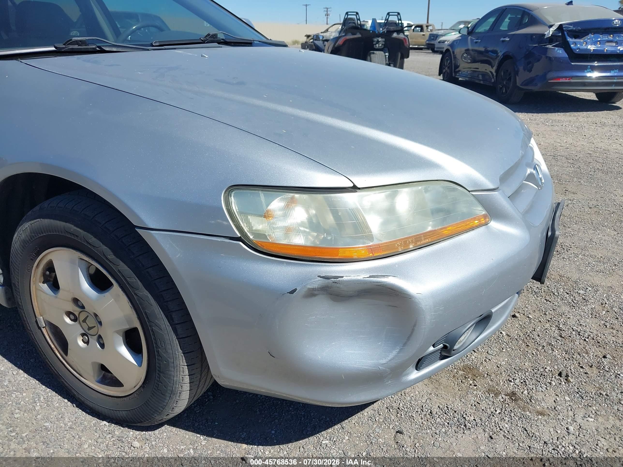 2002 Honda Accord 3.0 Ex Silver vin: 1HGCG16502A053216