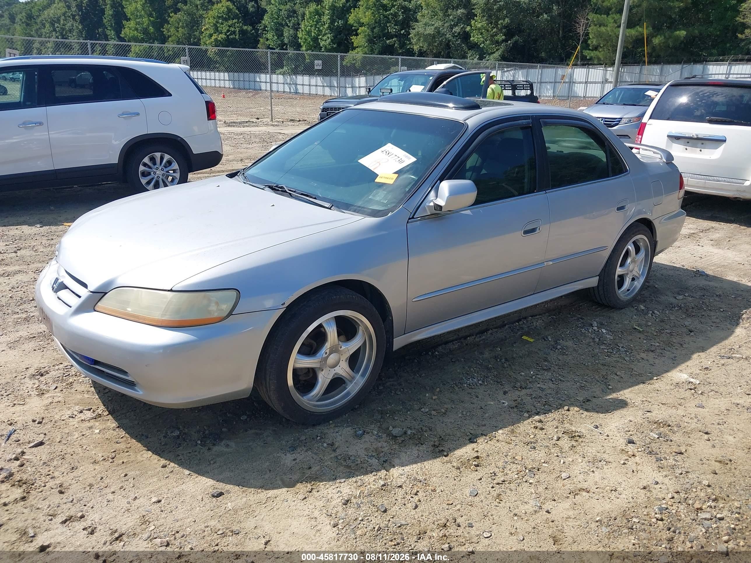 2002 Honda Accord 3.0 Ex Silver vin: 1HGCG16502A070405