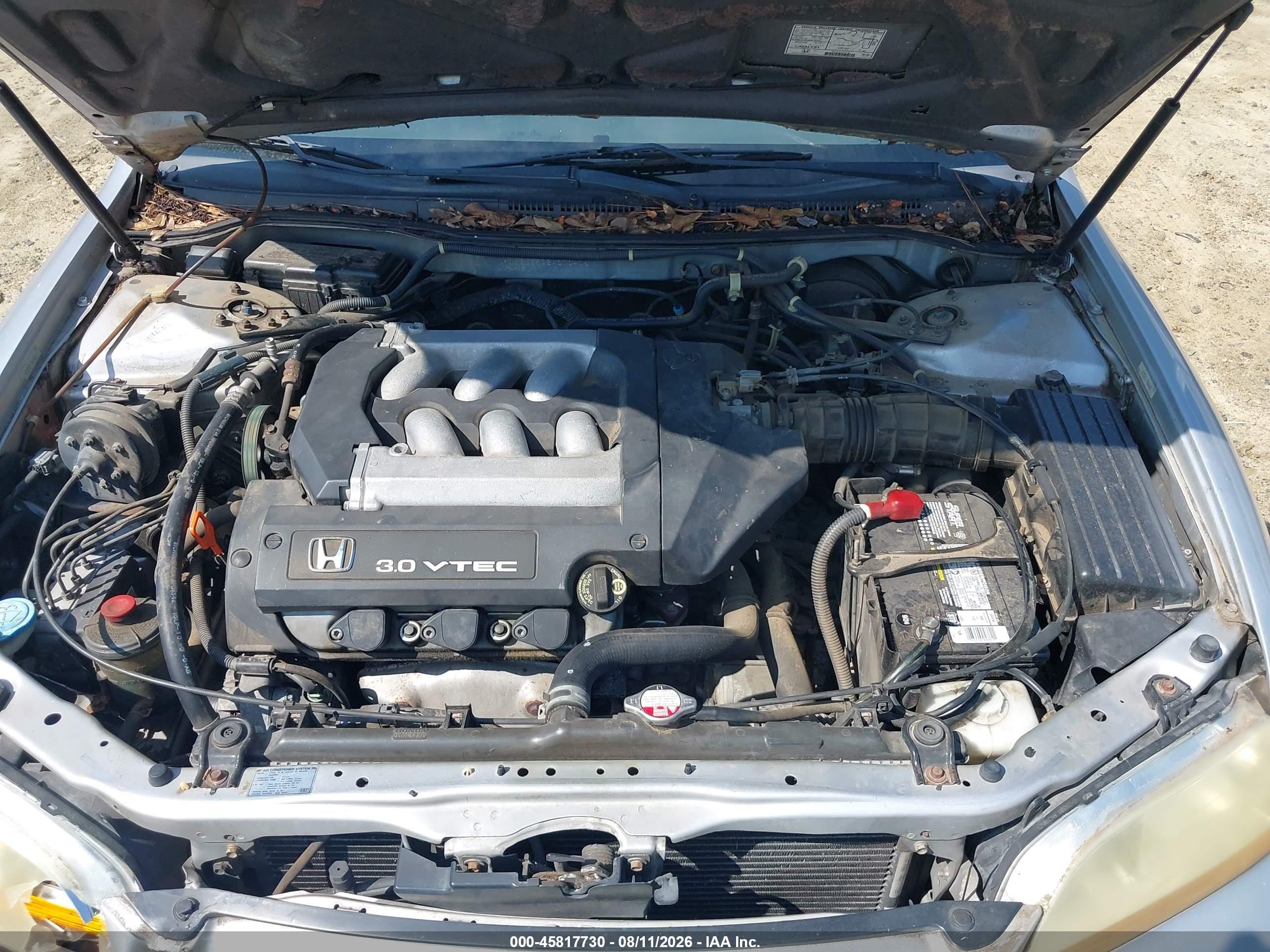 2002 Honda Accord 3.0 Ex Silver vin: 1HGCG16502A070405