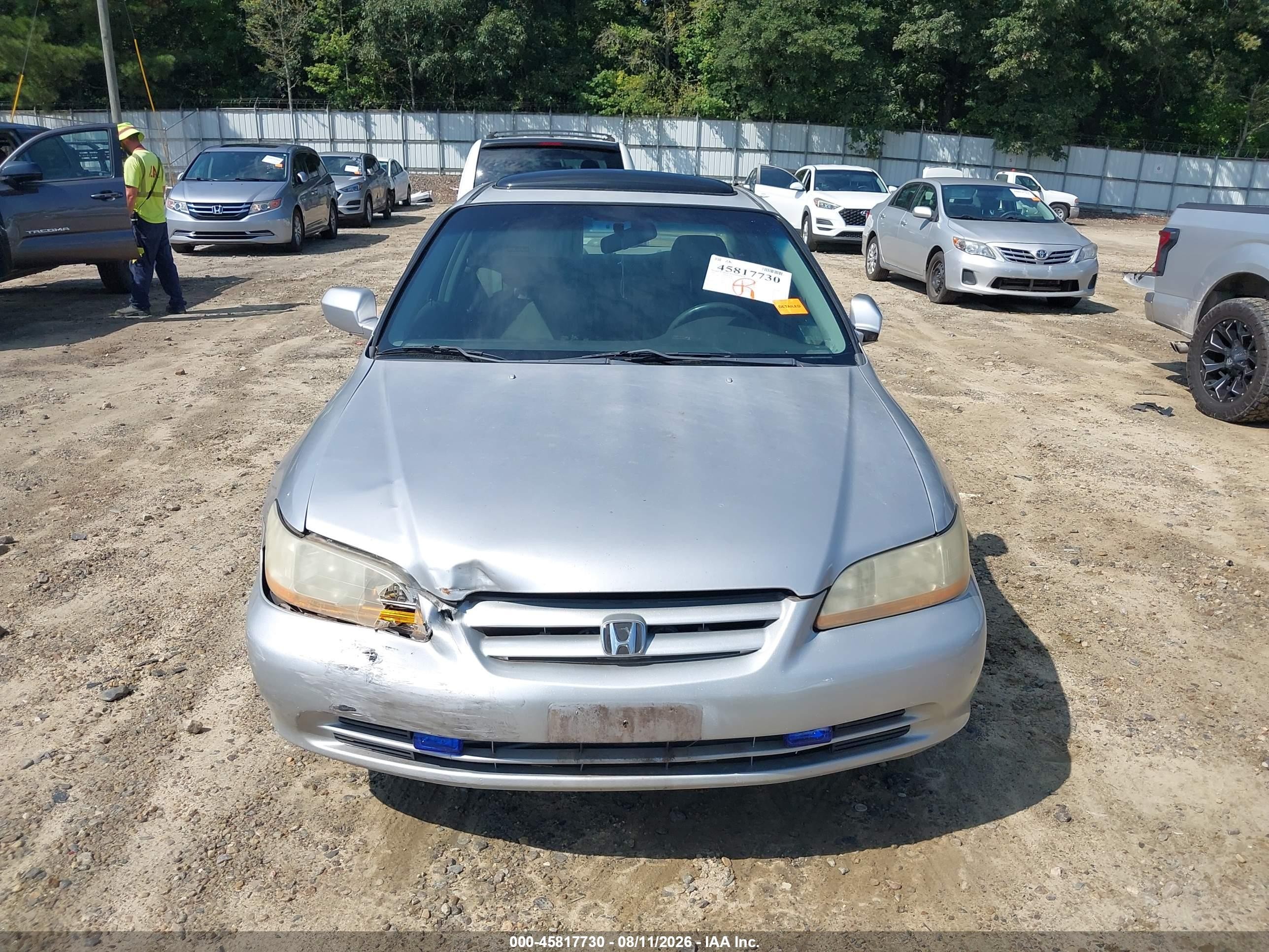 2002 Honda Accord 3.0 Ex Silver vin: 1HGCG16502A070405