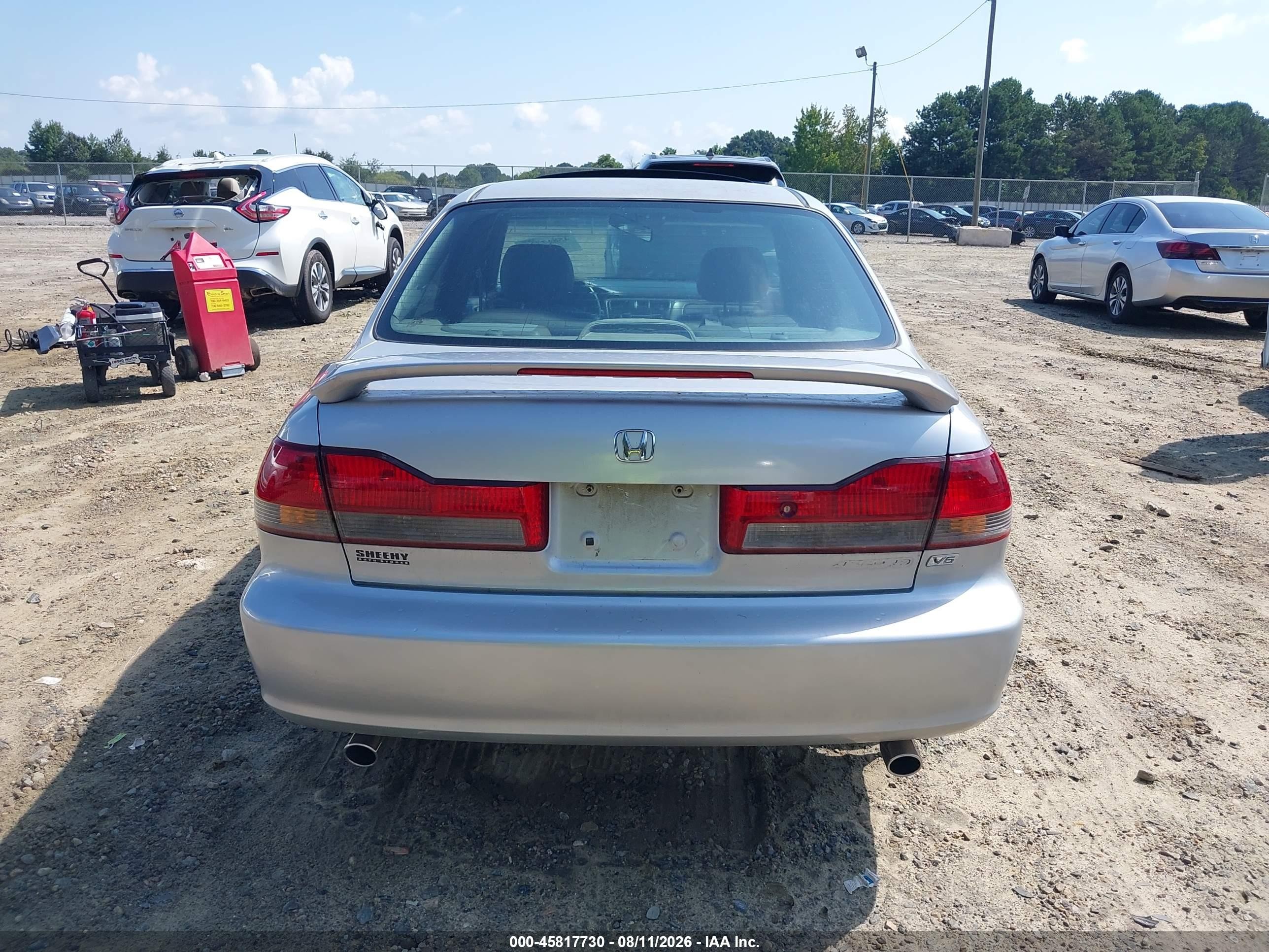 2002 Honda Accord 3.0 Ex Silver vin: 1HGCG16502A070405