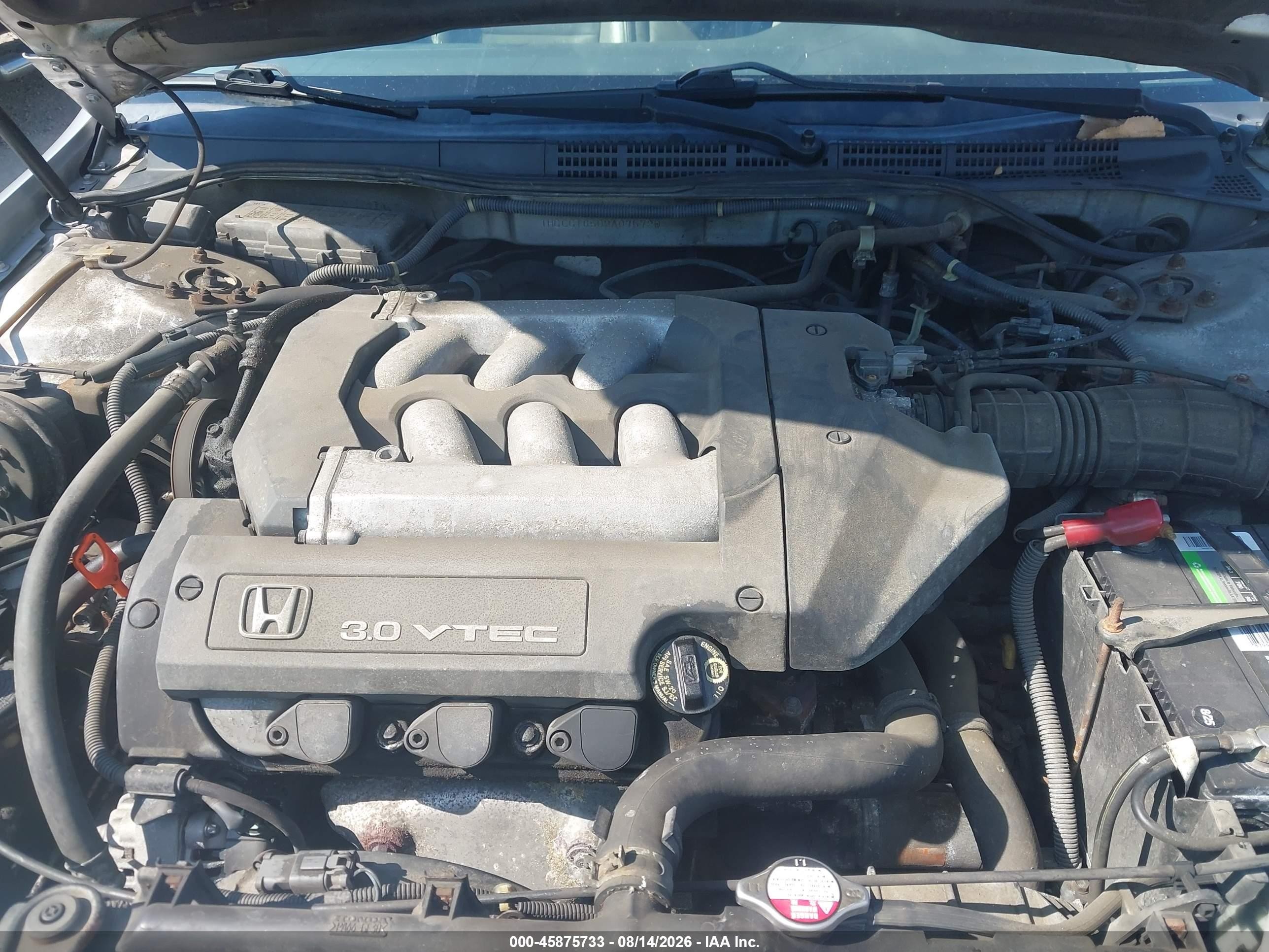 2002 Honda Accord 3.0 Ex Silver vin: 1HGCG16502A075720