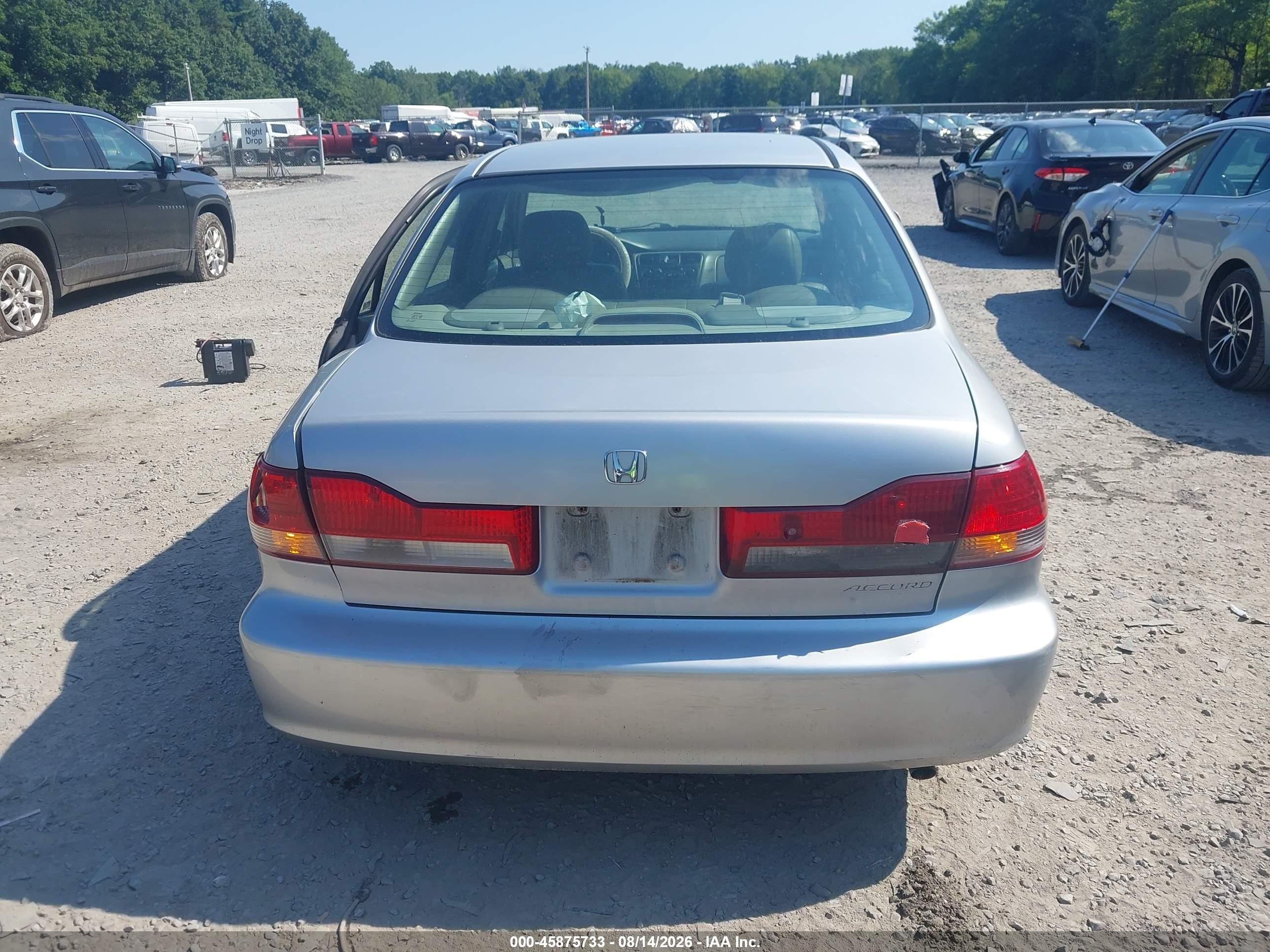 2002 Honda Accord 3.0 Ex Silver vin: 1HGCG16502A075720
