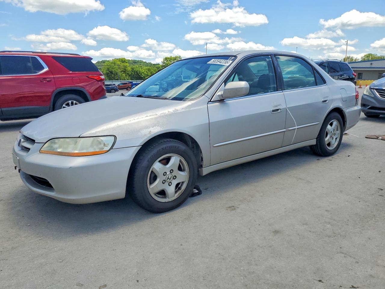 1999 Honda Accord Ex Silver vin: 1HGCG1650XA040585