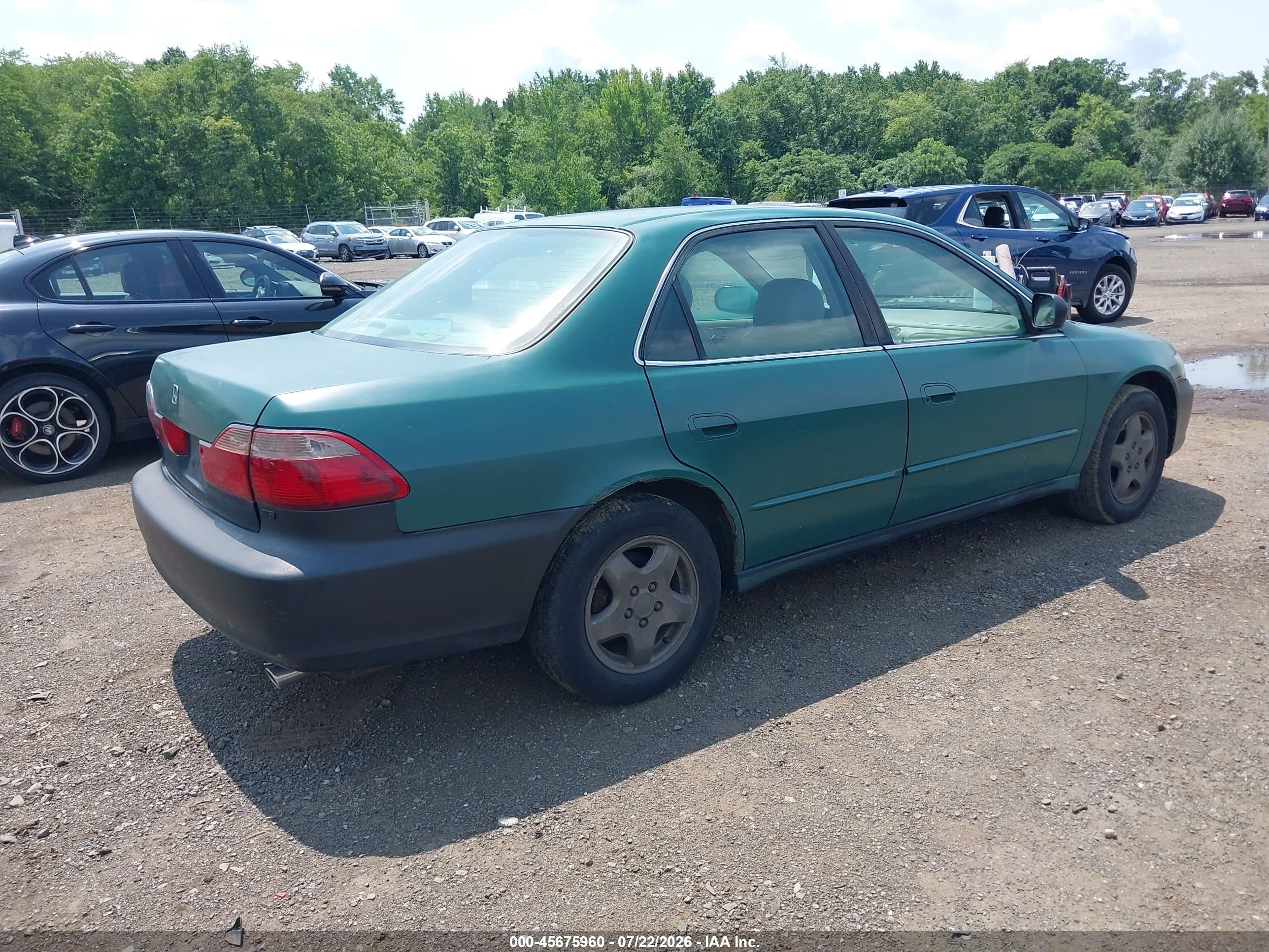 2000 Honda Accord 3.0 Ex Green vin: 1HGCG1650YA068663