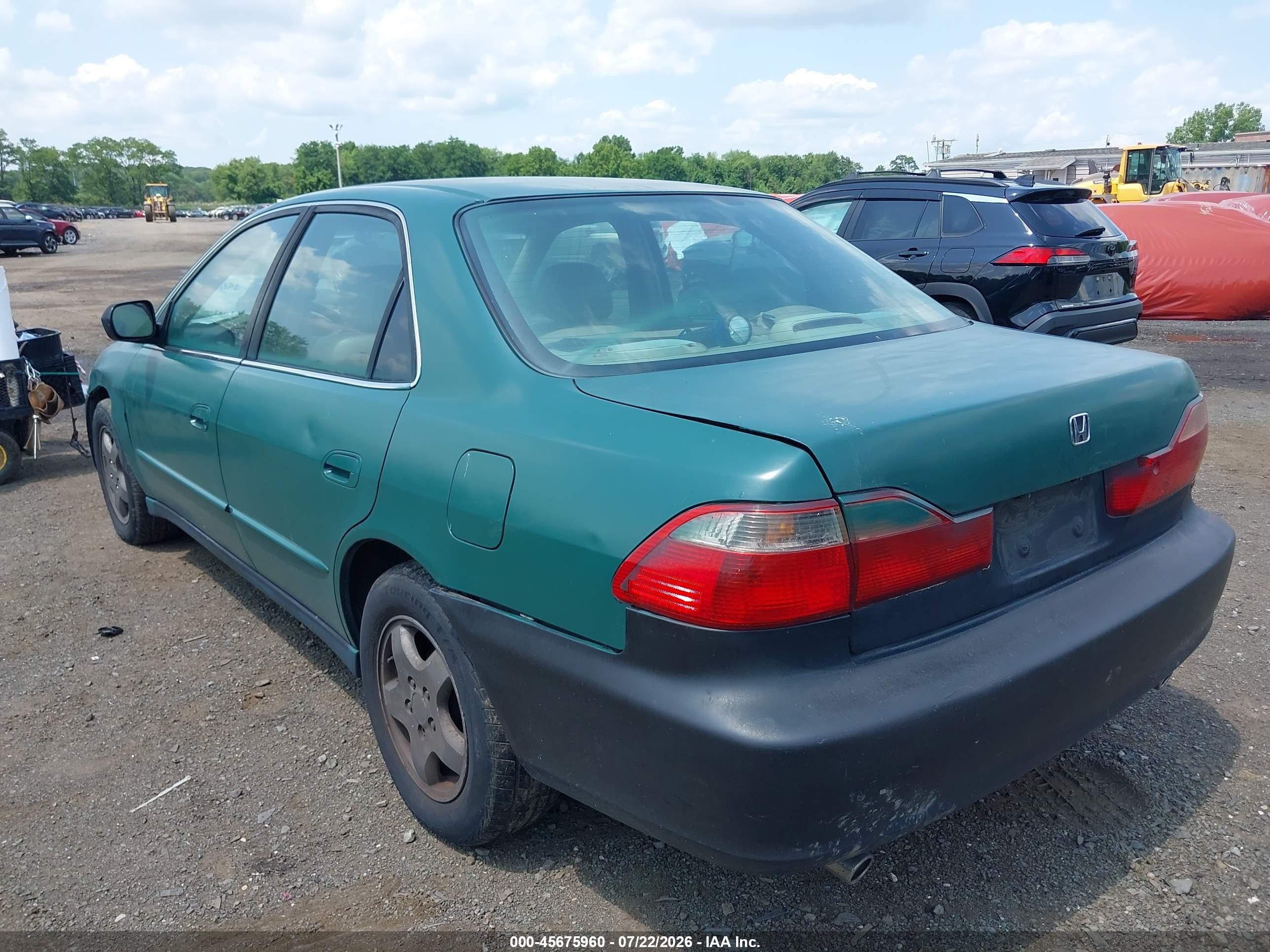 2000 Honda Accord 3.0 Ex Green vin: 1HGCG1650YA068663