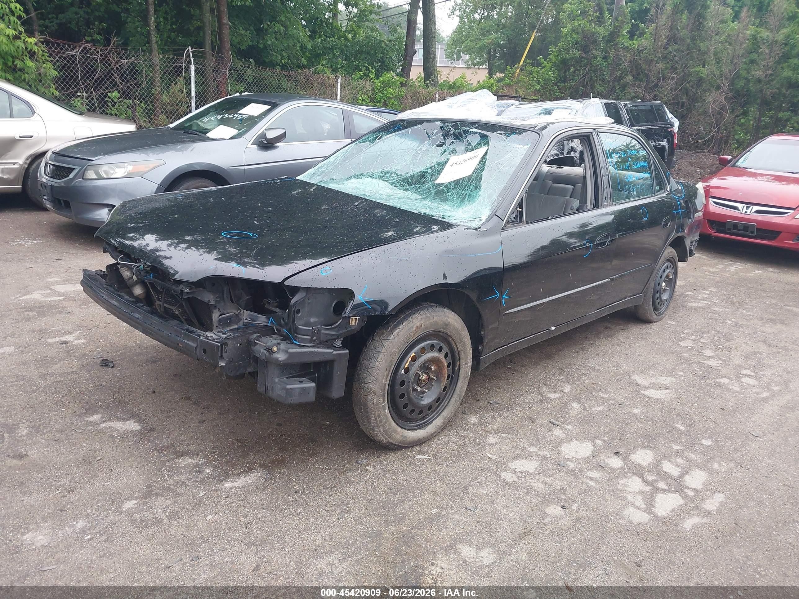 2000 Honda Accord 3.0 Ex Black vin: 1HGCG1650YA099394
