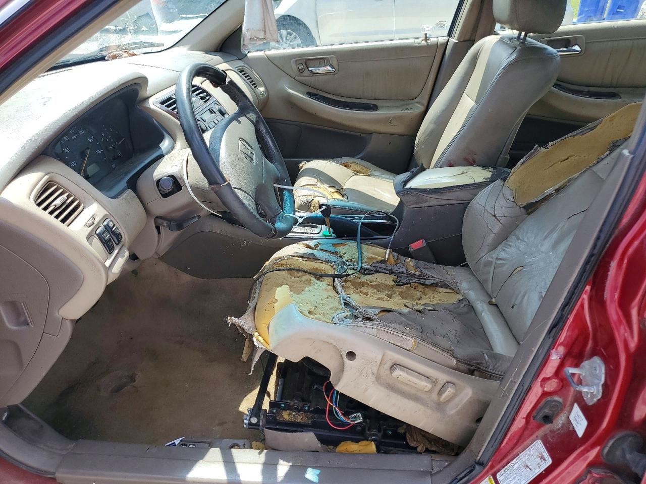 2001 Honda Accord Ex Красный vin: 1HGCG16511A002712