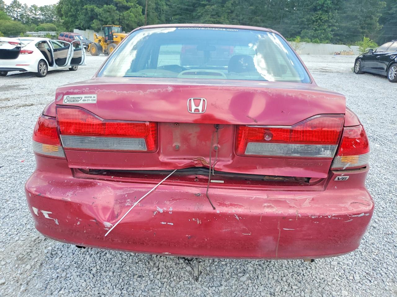 2001 Honda Accord Ex Красный vin: 1HGCG16511A002712