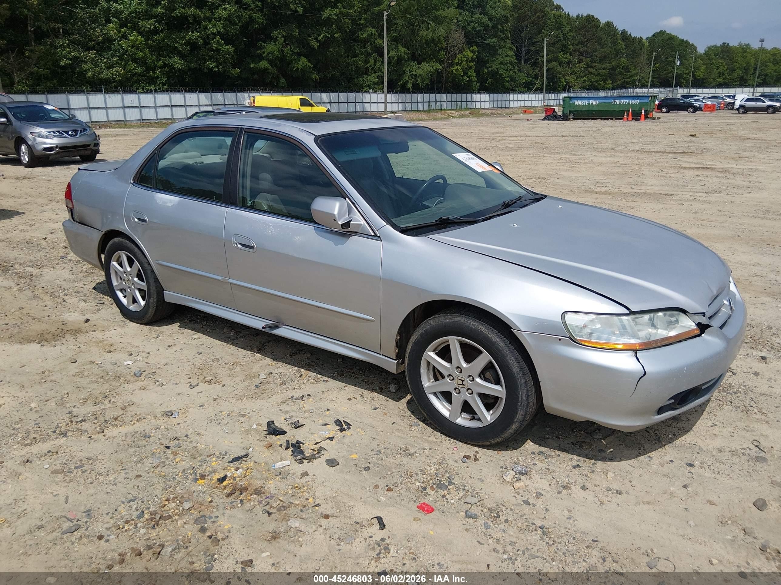 2001 Honda Accord 3.0 Ex Серебряный vin: 1HGCG16511A084585