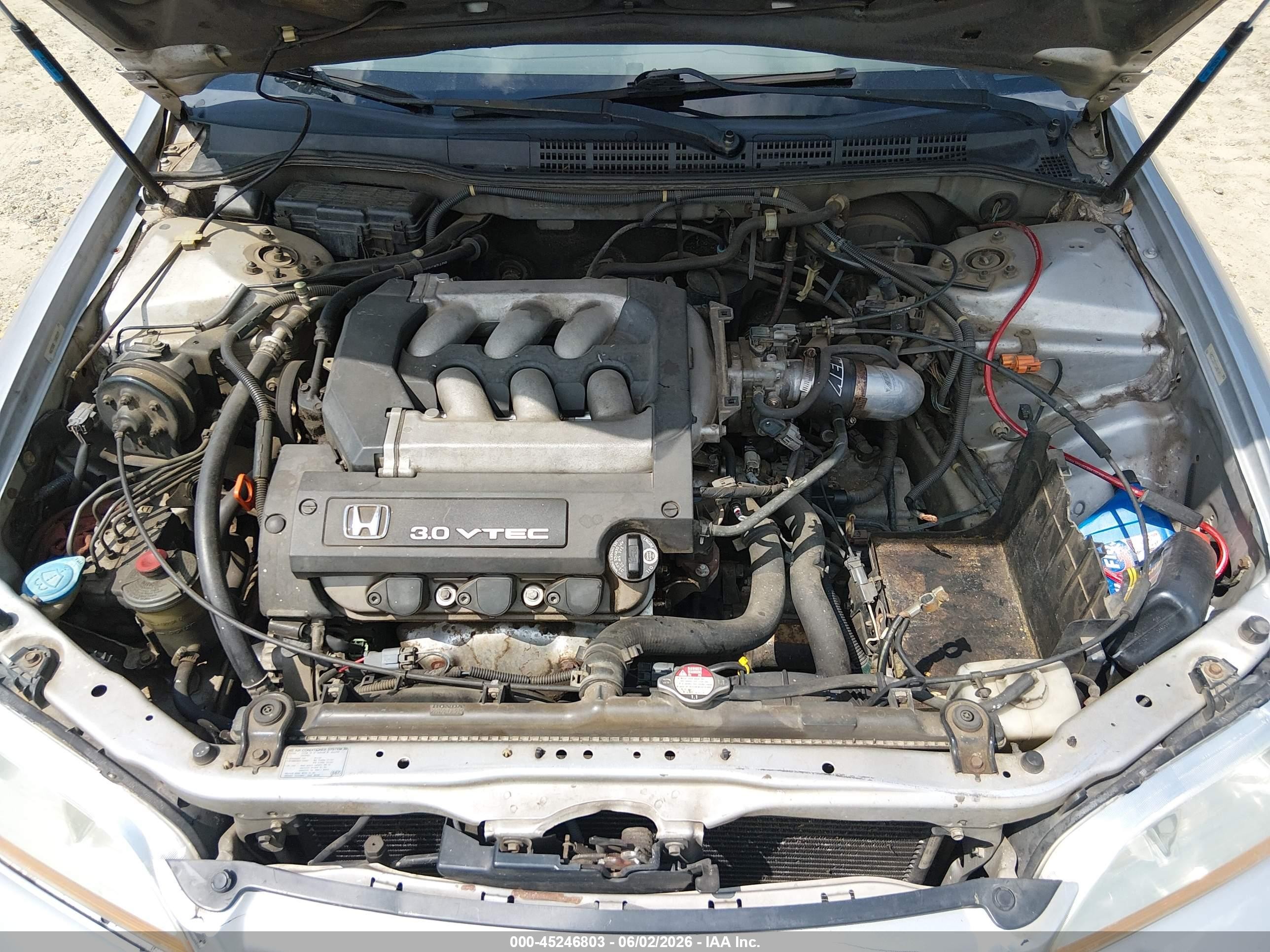 2001 Honda Accord 3.0 Ex Серебряный vin: 1HGCG16511A084585