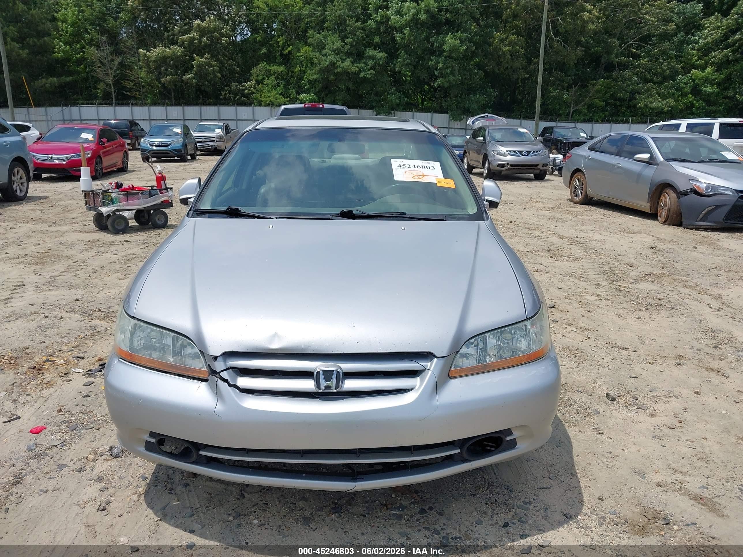 2001 Honda Accord 3.0 Ex Серебряный vin: 1HGCG16511A084585