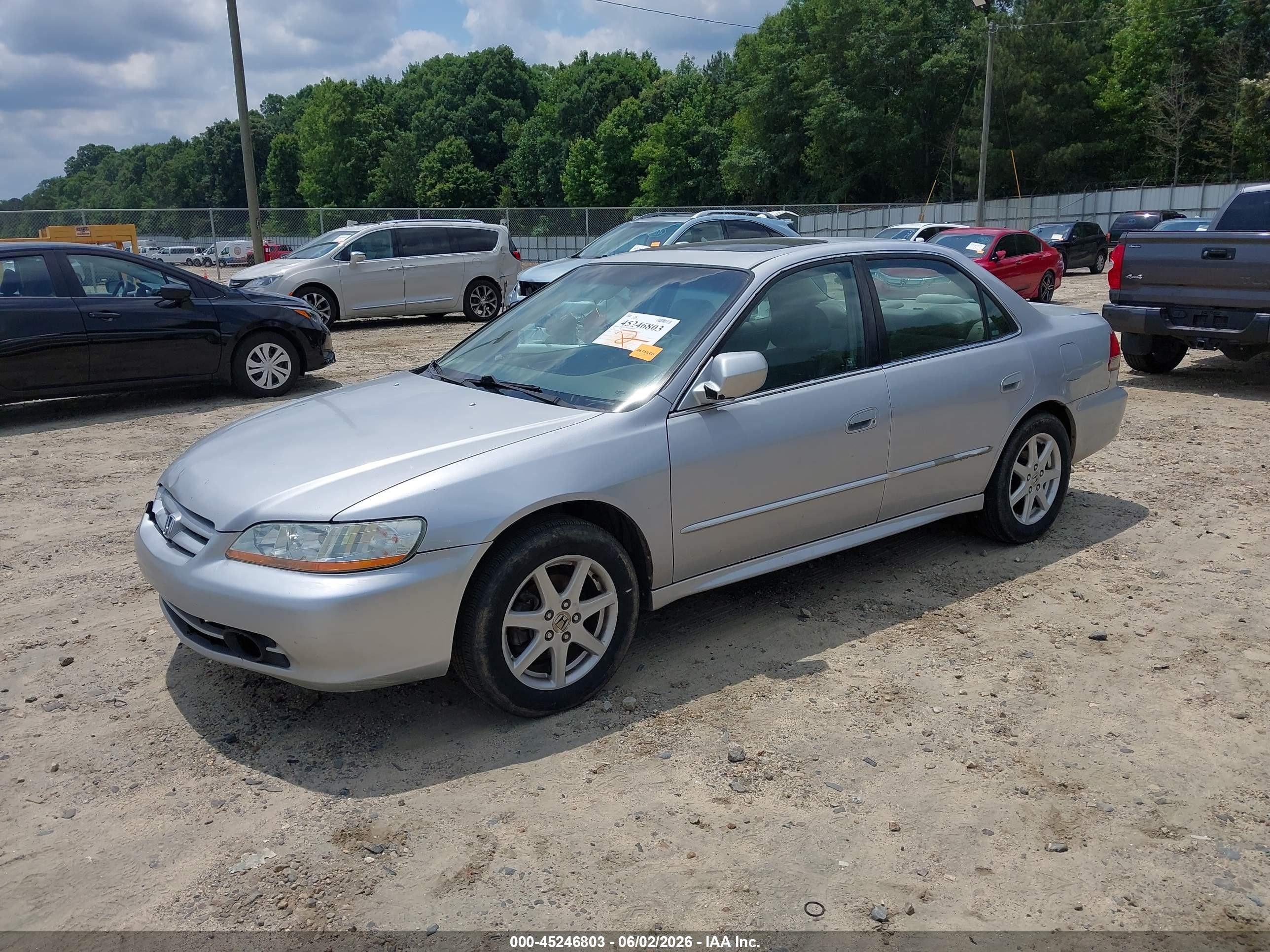 2001 Honda Accord 3.0 Ex Серебряный vin: 1HGCG16511A084585