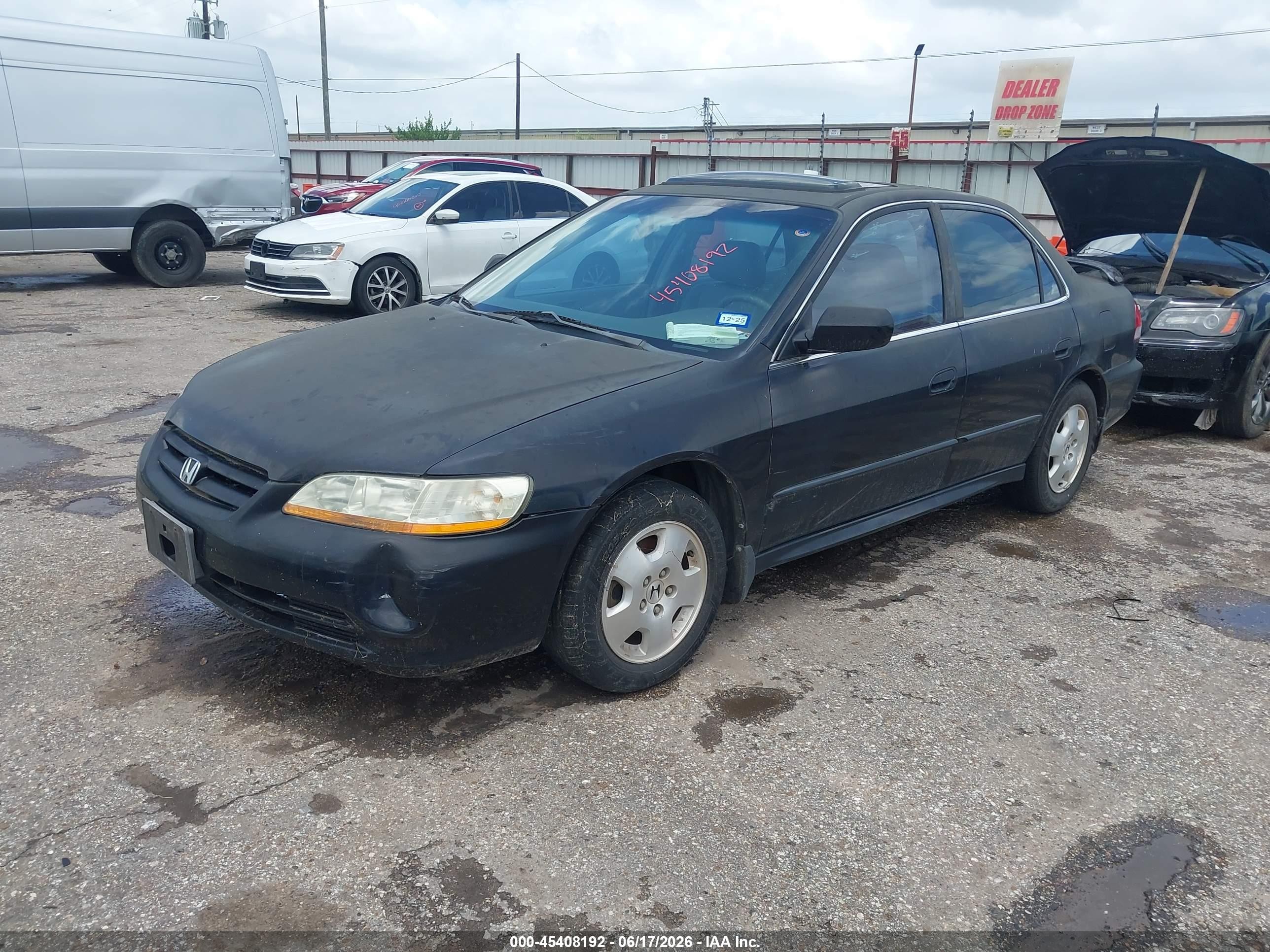 2001 Honda Accord 3.0 Ex Черный vin: 1HGCG16511A086000