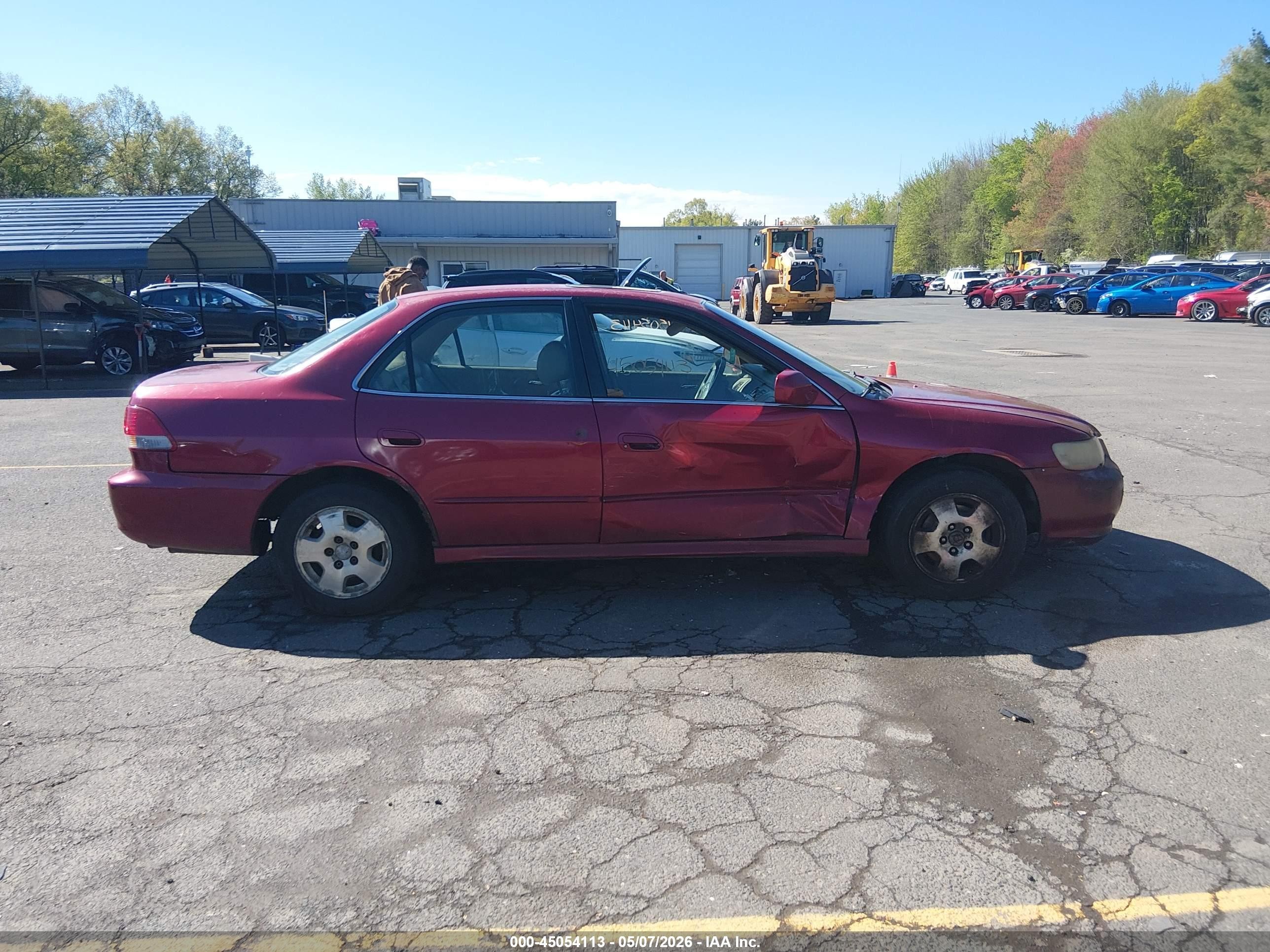 2002 Honda Accord 3.0 Ex Burgundy vin: 1HGCG16512A007202