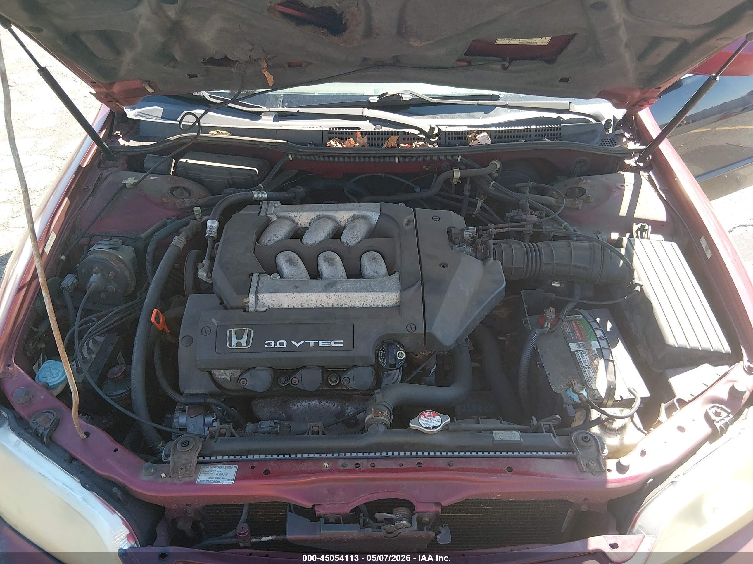 2002 Honda Accord 3.0 Ex Burgundy vin: 1HGCG16512A007202
