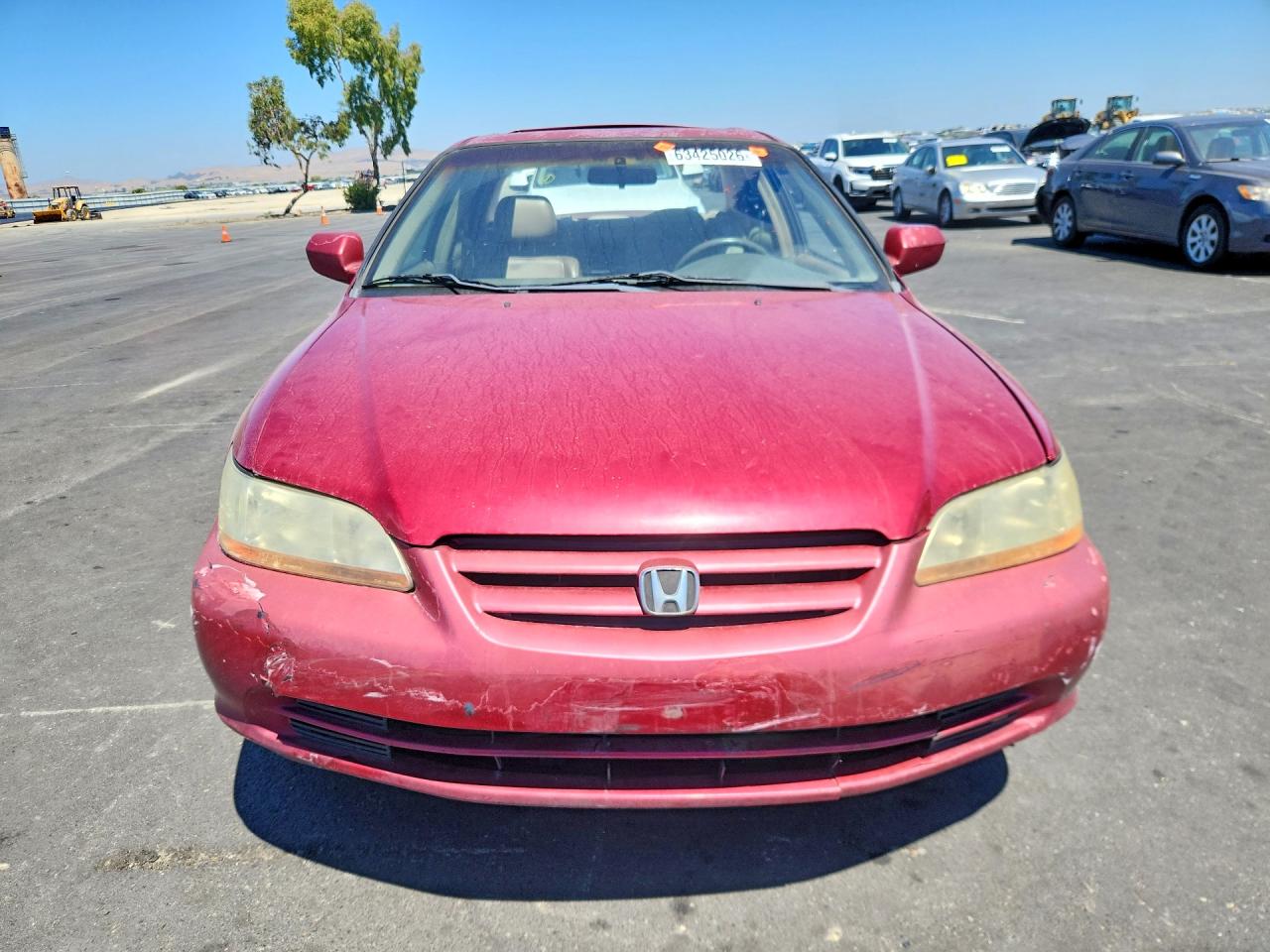 2002 Honda Accord Ex Burgundy vin: 1HGCG16512A049465