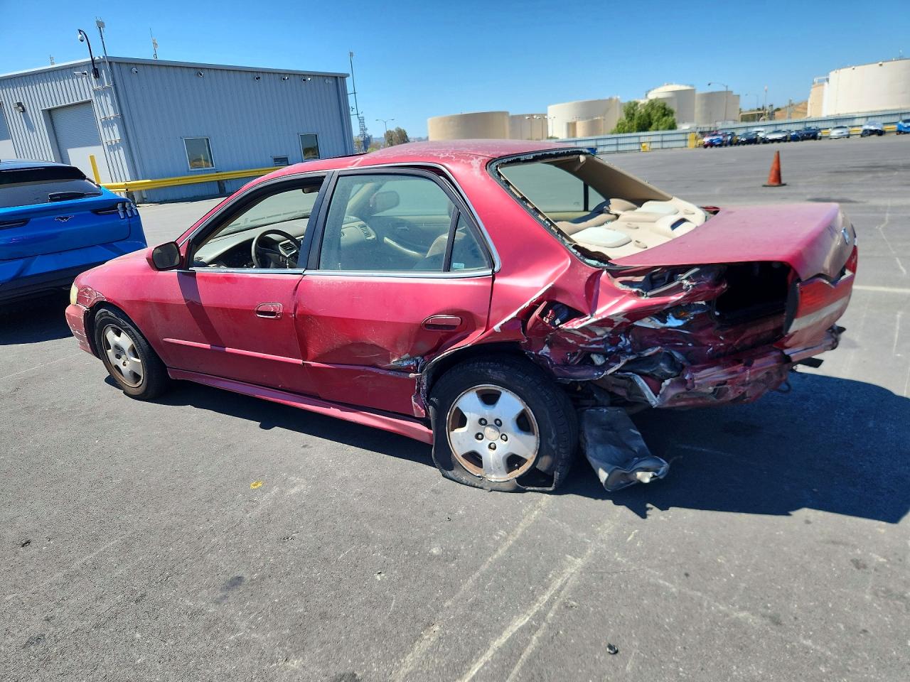 2002 Honda Accord Ex Burgundy vin: 1HGCG16512A049465