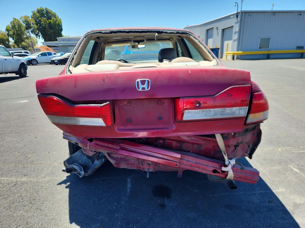 2002 Honda Accord Ex Burgundy vin: 1HGCG16512A049465