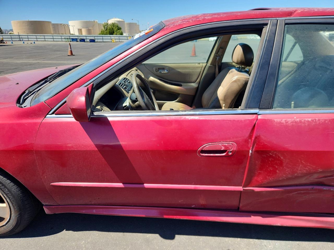 2002 Honda Accord Ex Burgundy vin: 1HGCG16512A049465