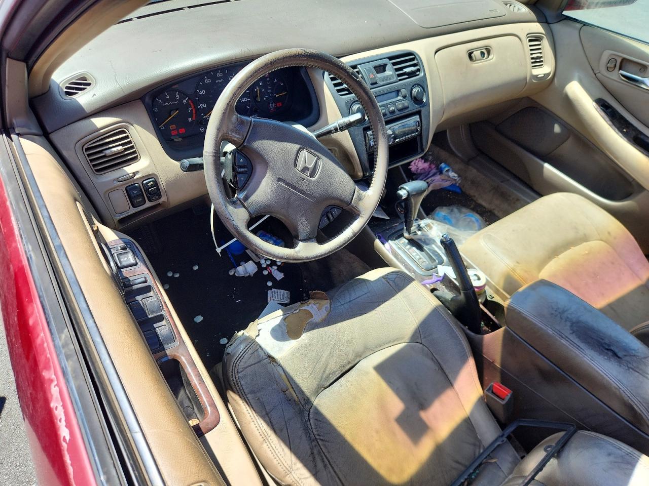 2002 Honda Accord Ex Burgundy vin: 1HGCG16512A049465
