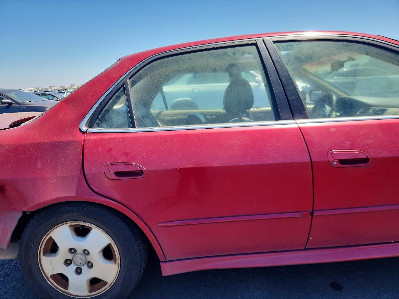 2002 Honda Accord Ex Burgundy vin: 1HGCG16512A049465