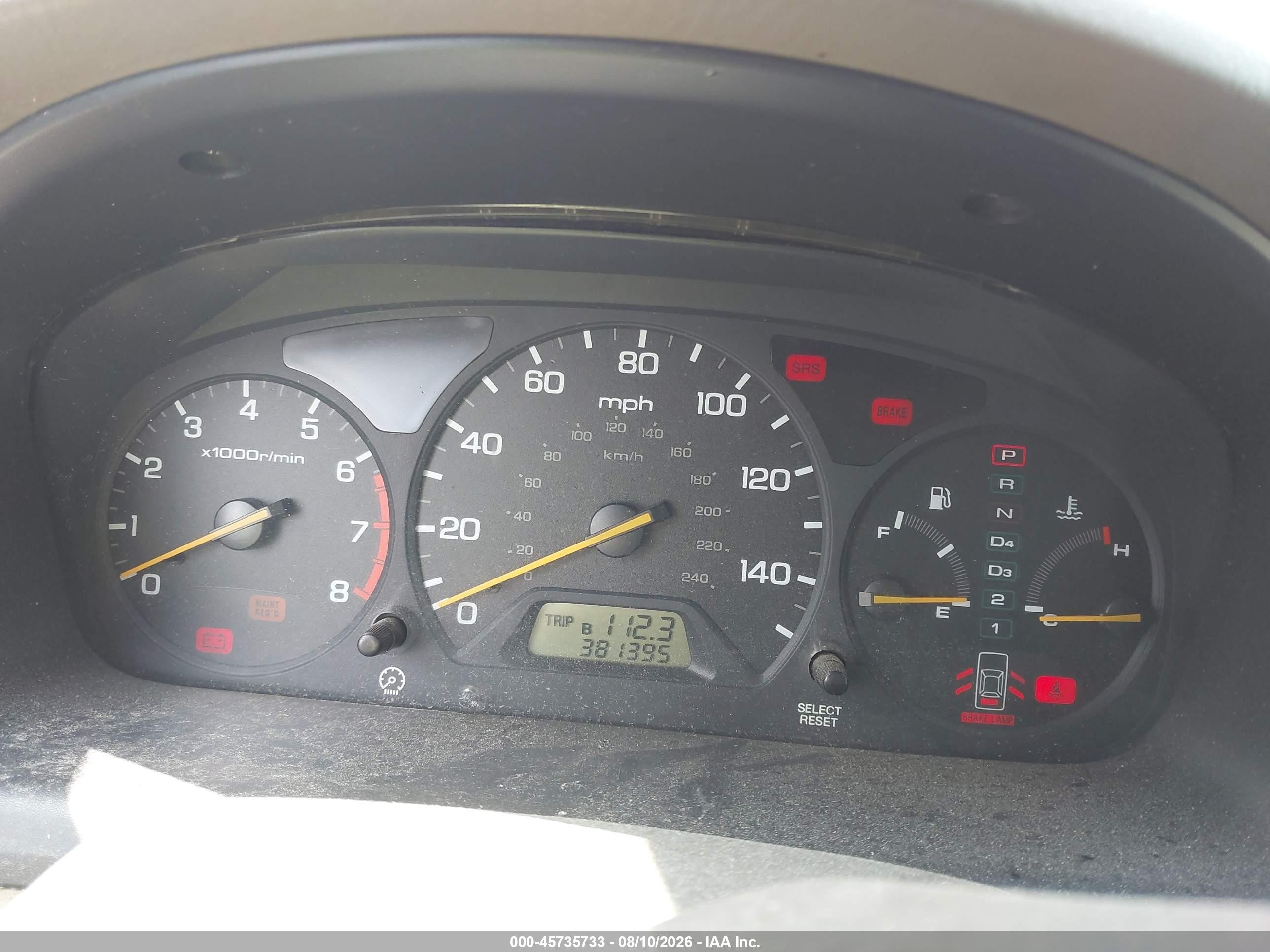 2002 Honda Accord 3.0 Ex Red vin: 1HGCG16512A052091