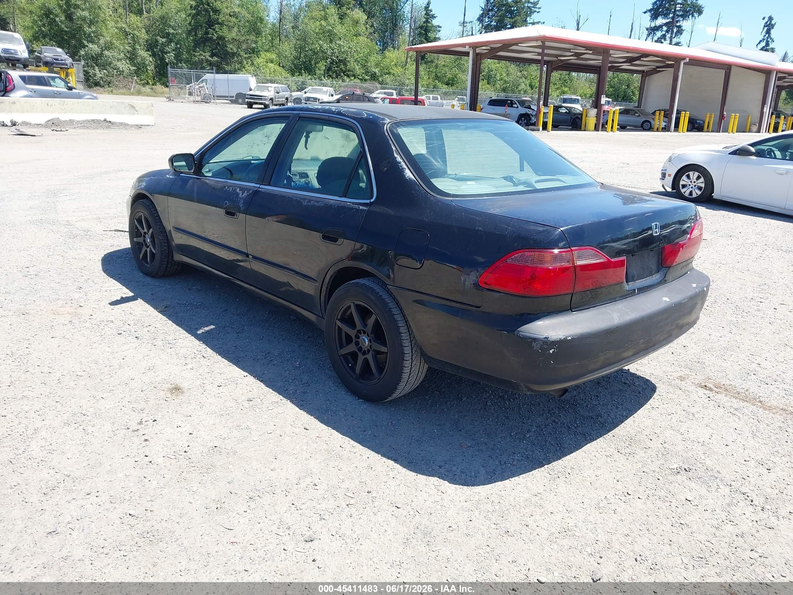 1998 Honda Accord Ex V6 Black vin: 1HGCG1651WA005049