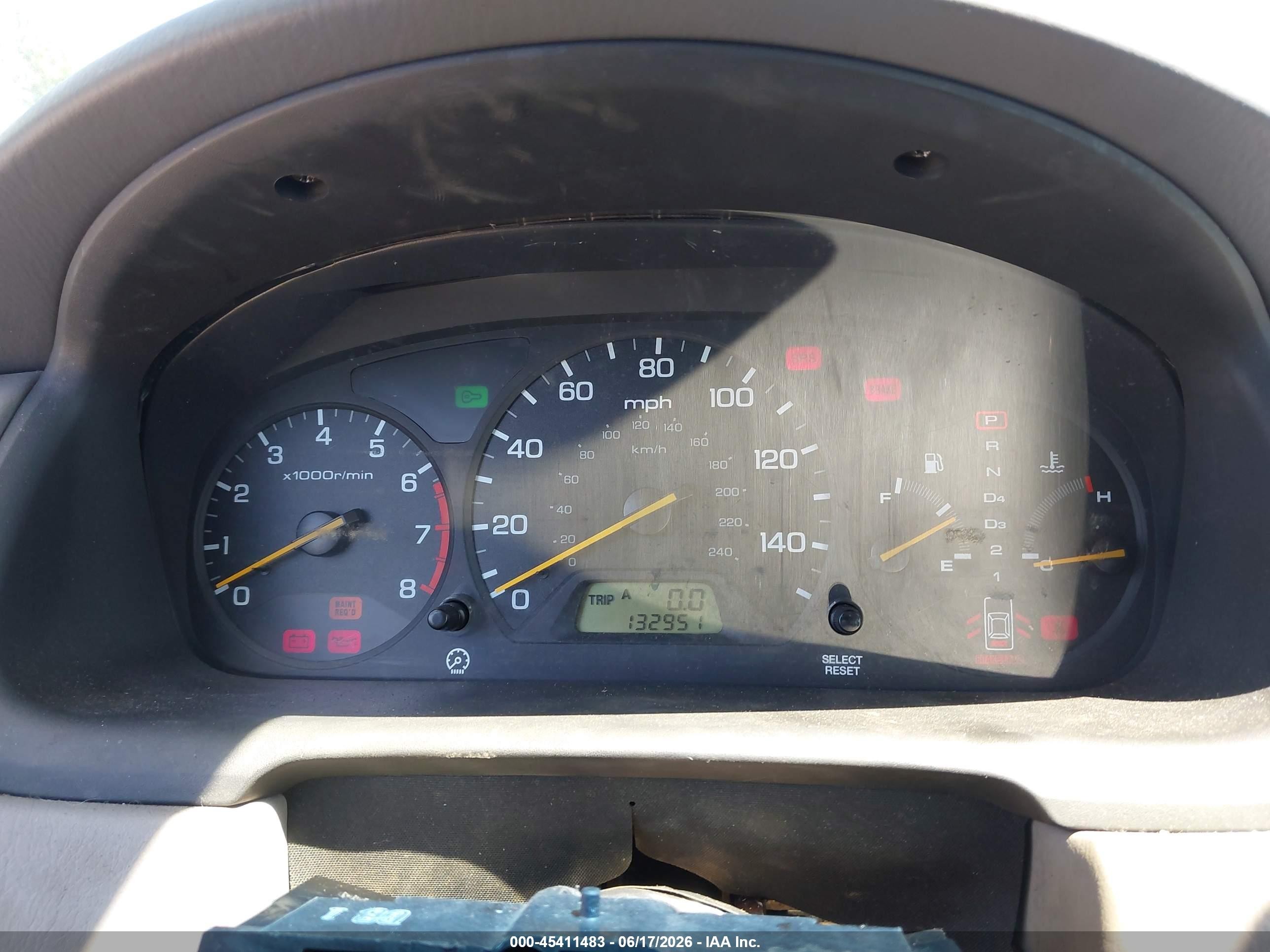 1998 Honda Accord Ex V6 Black vin: 1HGCG1651WA005049