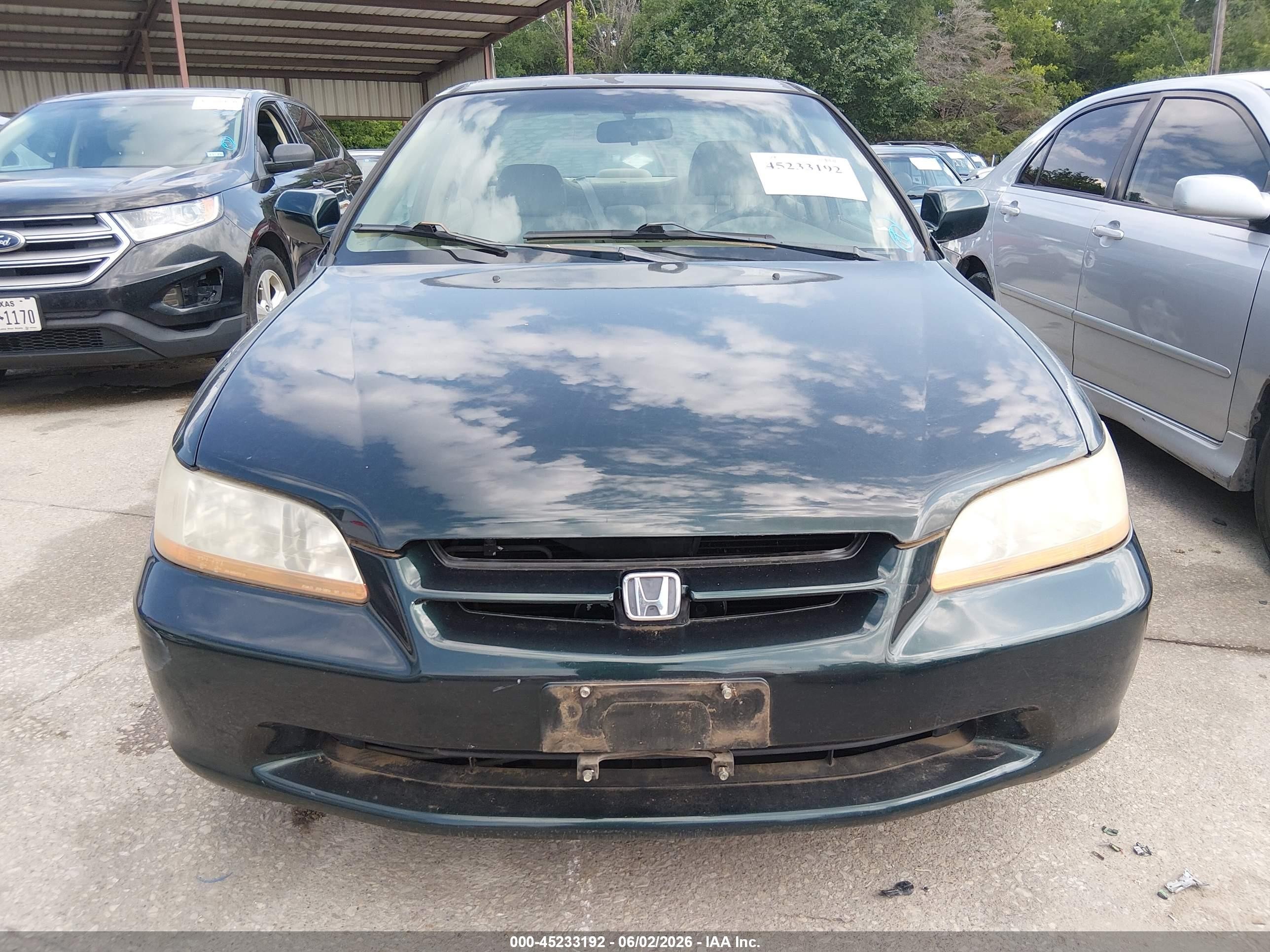 2000 Honda Accord 3.0 Ex Зеленый vin: 1HGCG1651YA066680
